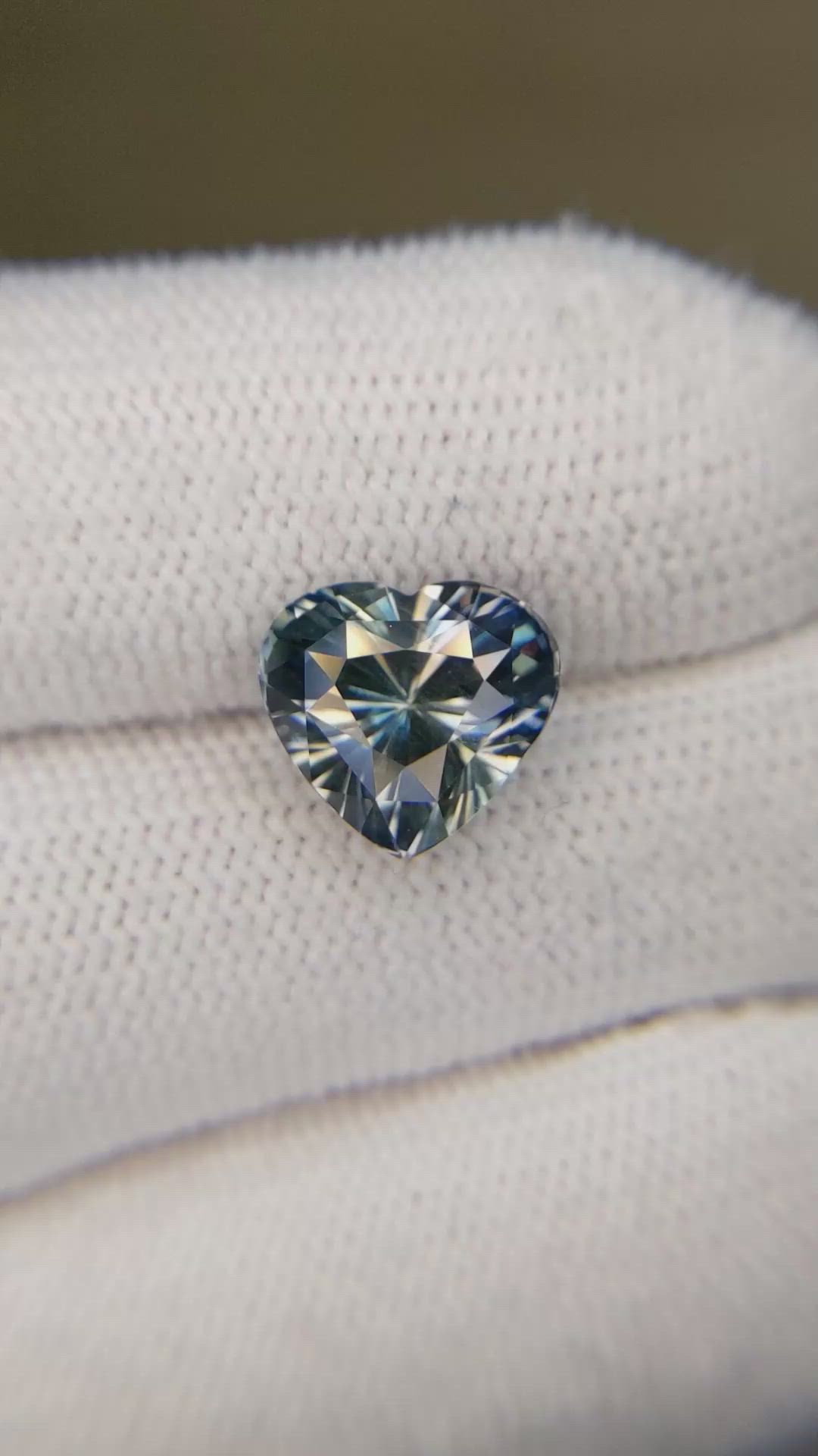 5.91 Ct. Greenish Blue Sapphire from Tanzania Size Video