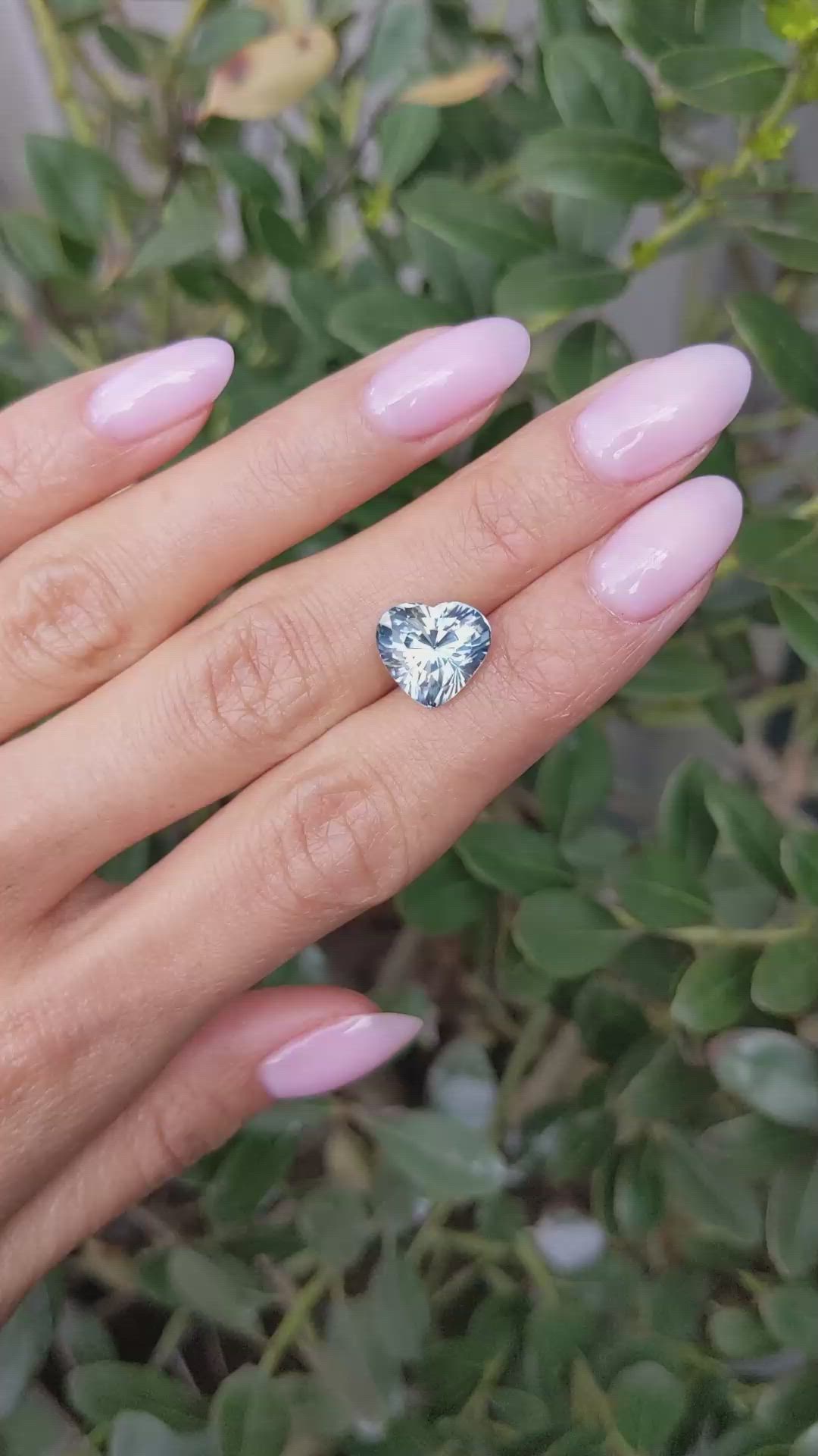 5.91 Ct. Greenish Blue Sapphire from Tanzania Size Video