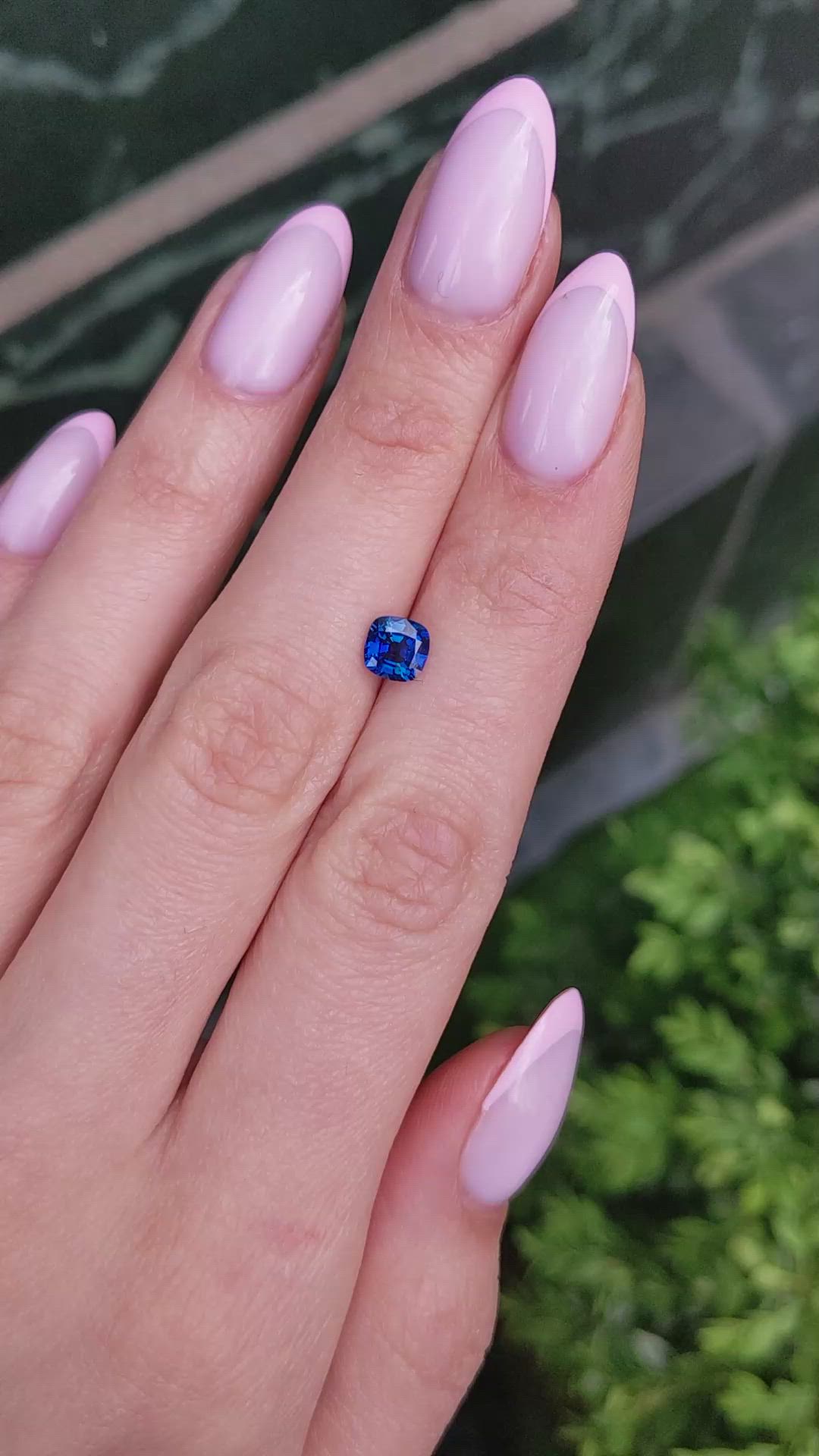 1.04 Ct. Blue Sapphire from Thailand Size Video