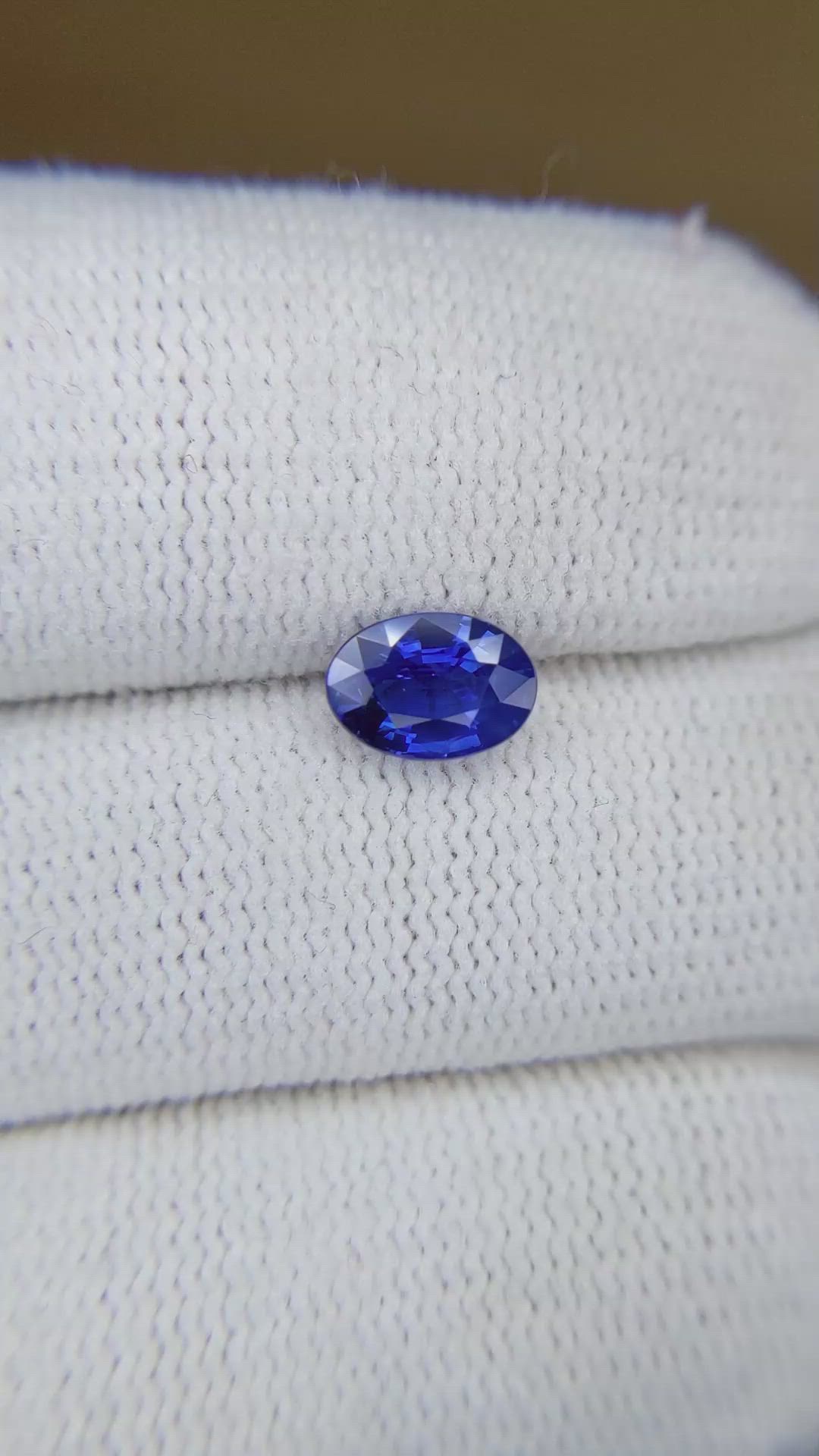 1.09 Ct. Blue Sapphire from Thailand Size Video