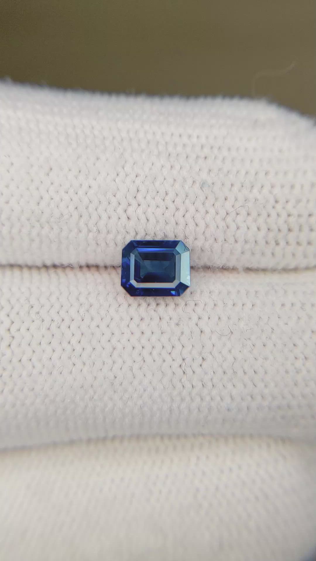 1.10 Ct. Blue Sapphire from West Africa Size Video