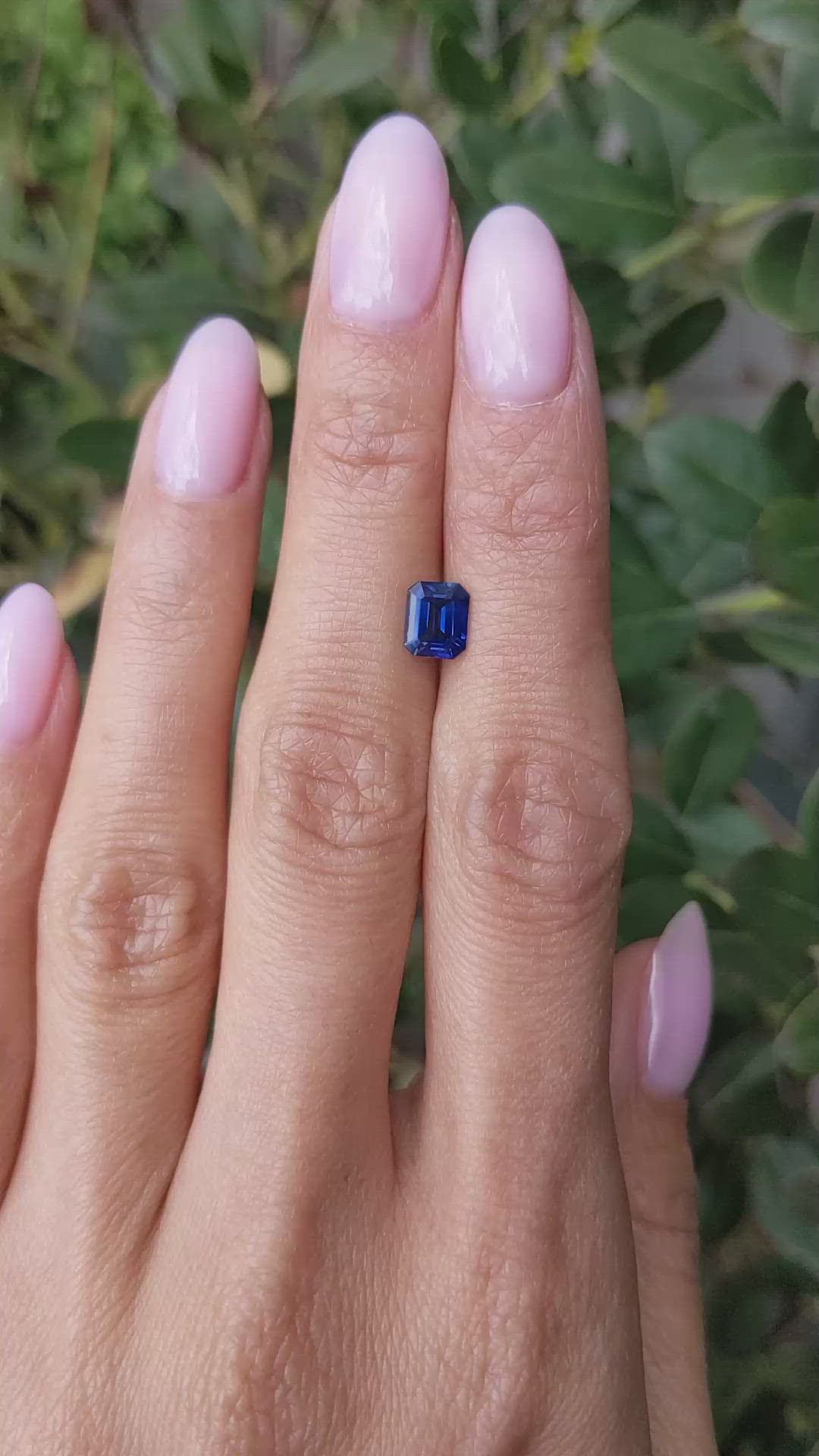 1.10 Ct. Blue Sapphire from West Africa Size Video