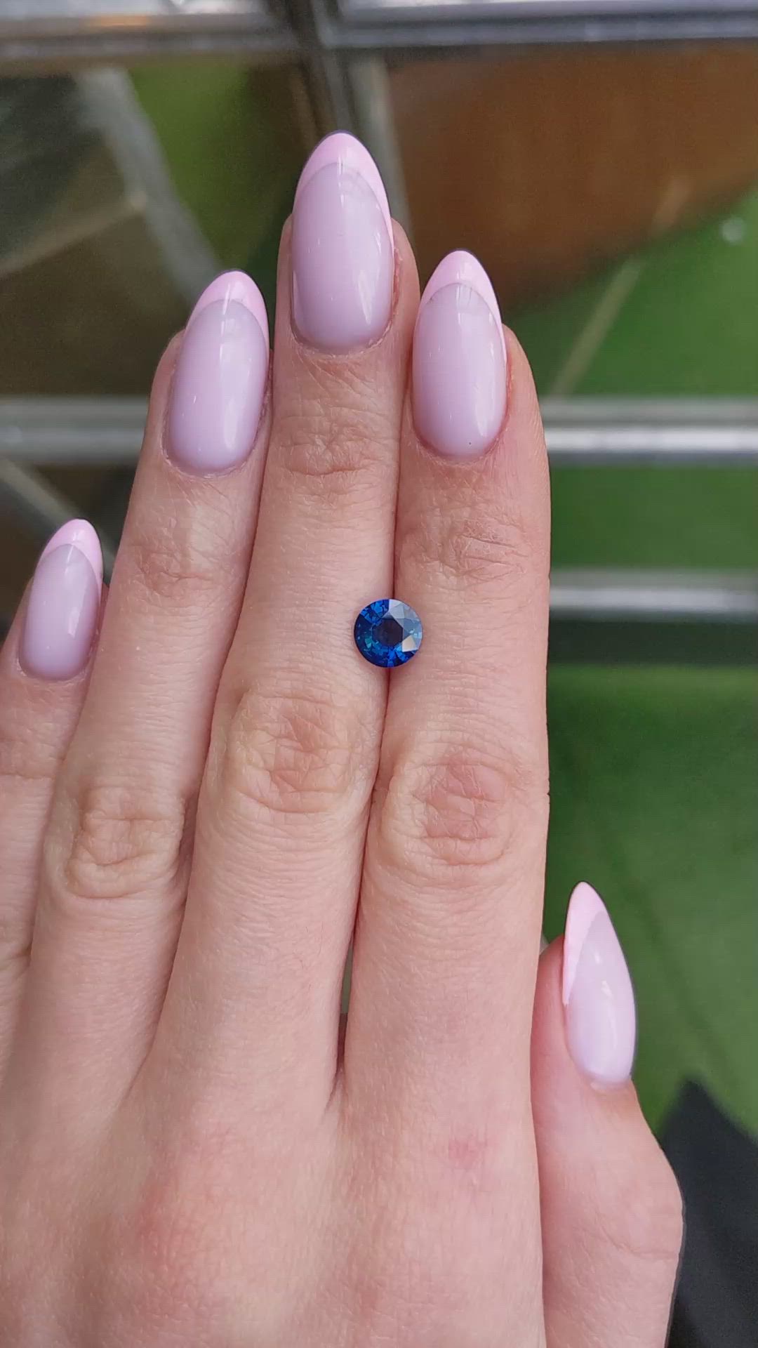 1.57 Ct. Blue Sapphire from Ceylon (Sri Lanka) Size Video