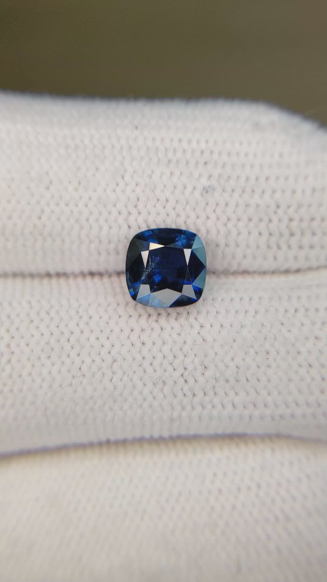 2.06 Ct. Blue Sapphire from Thailand Size Video