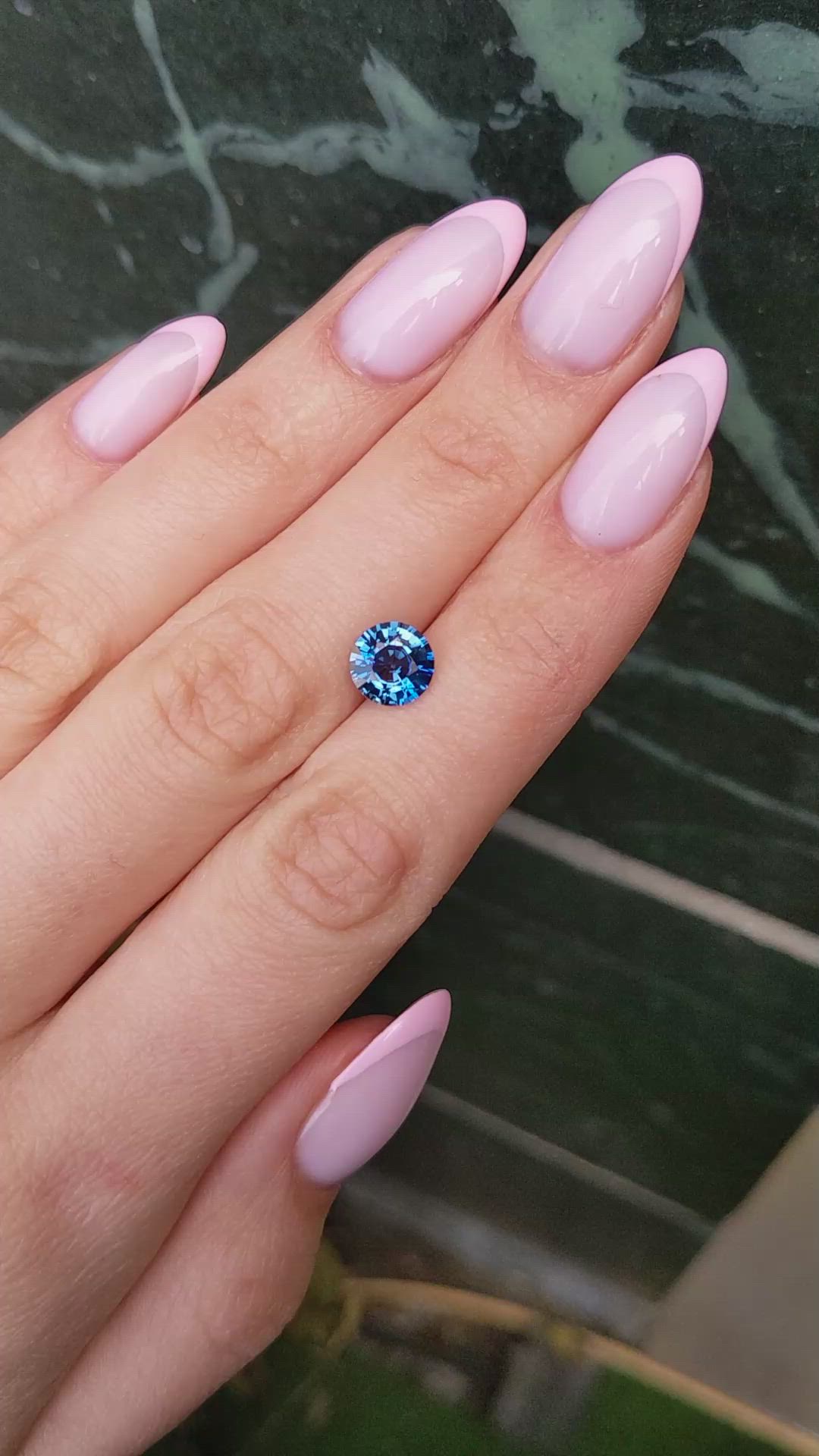 2.21 Ct. Blue Sapphire from Ceylon (Sri Lanka) Size Video