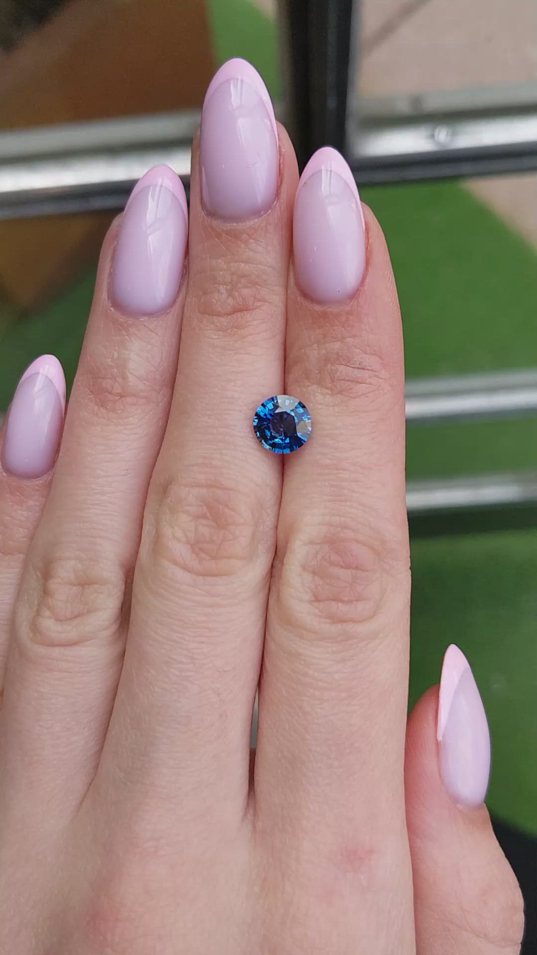 2.21 Ct. Blue Sapphire from Ceylon (Sri Lanka) Size Video