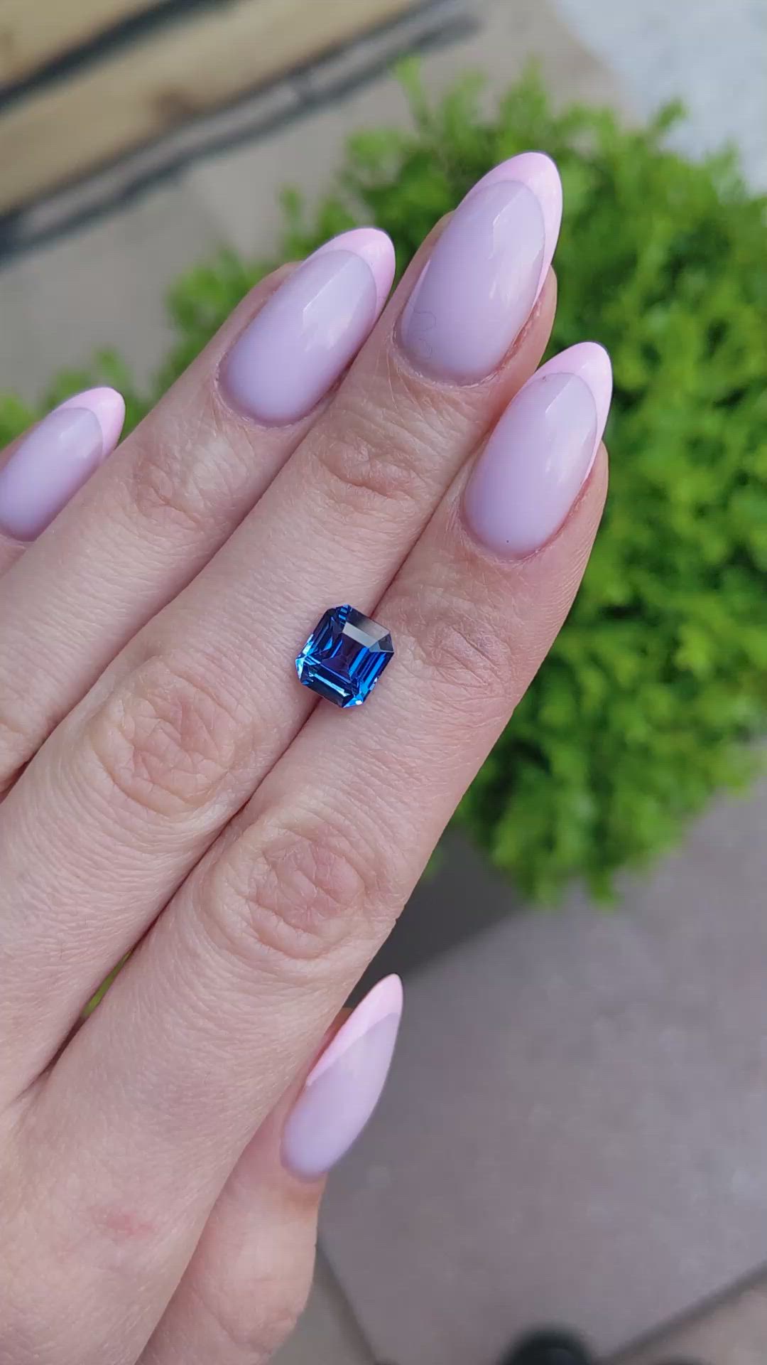 3.08 Ct. Blue Sapphire from Ceylon (Sri Lanka) Size Video