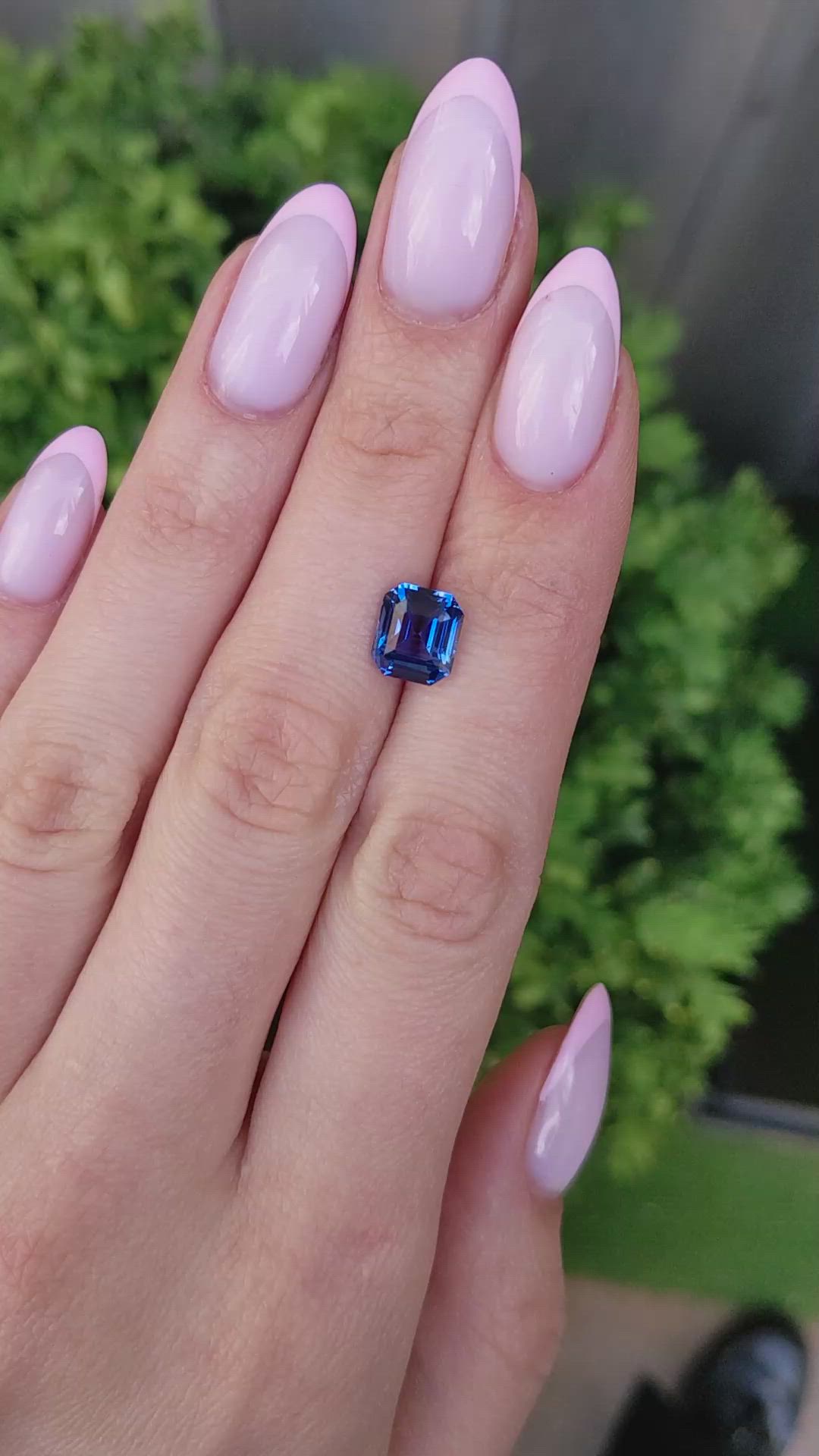 3.08 Ct. Blue Sapphire from Ceylon (Sri Lanka) Size Video