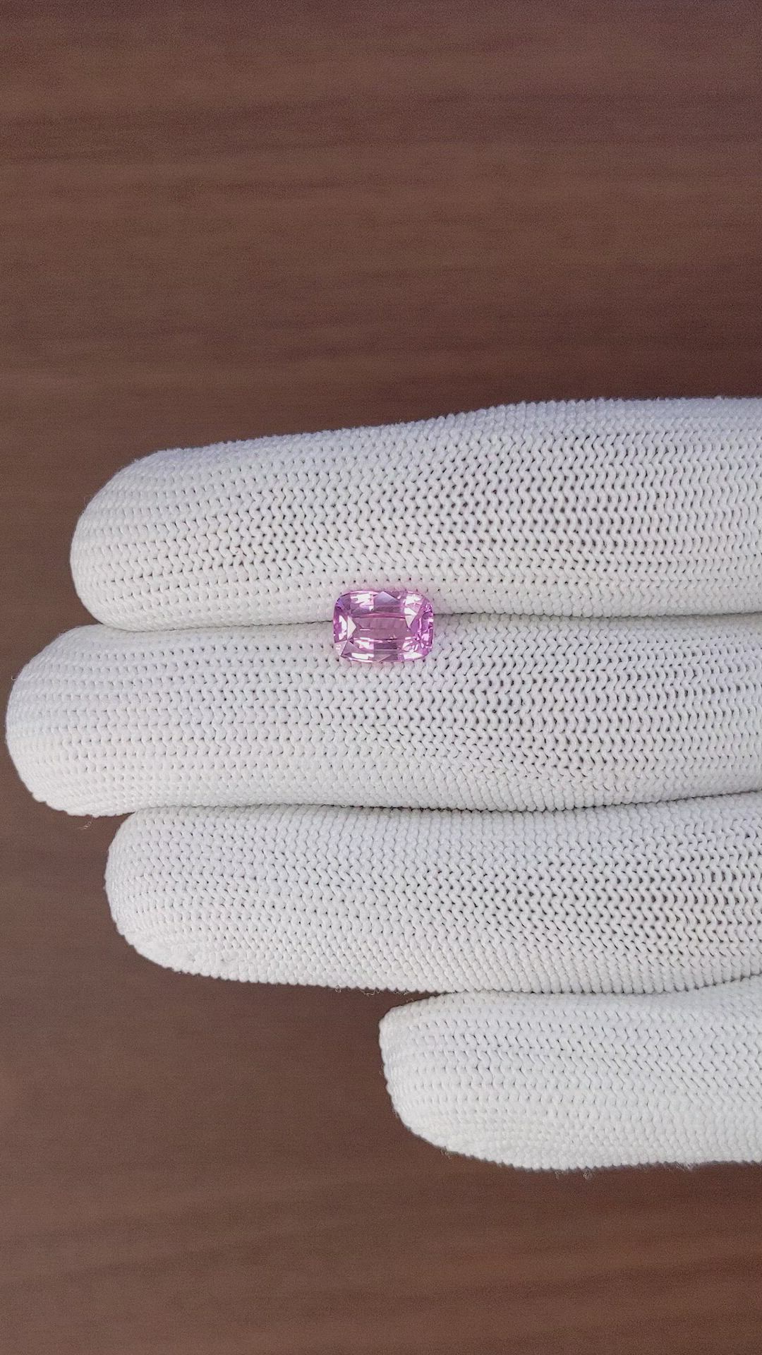 2.56 Ct. Pink Sapphire from Madagascar Size Video