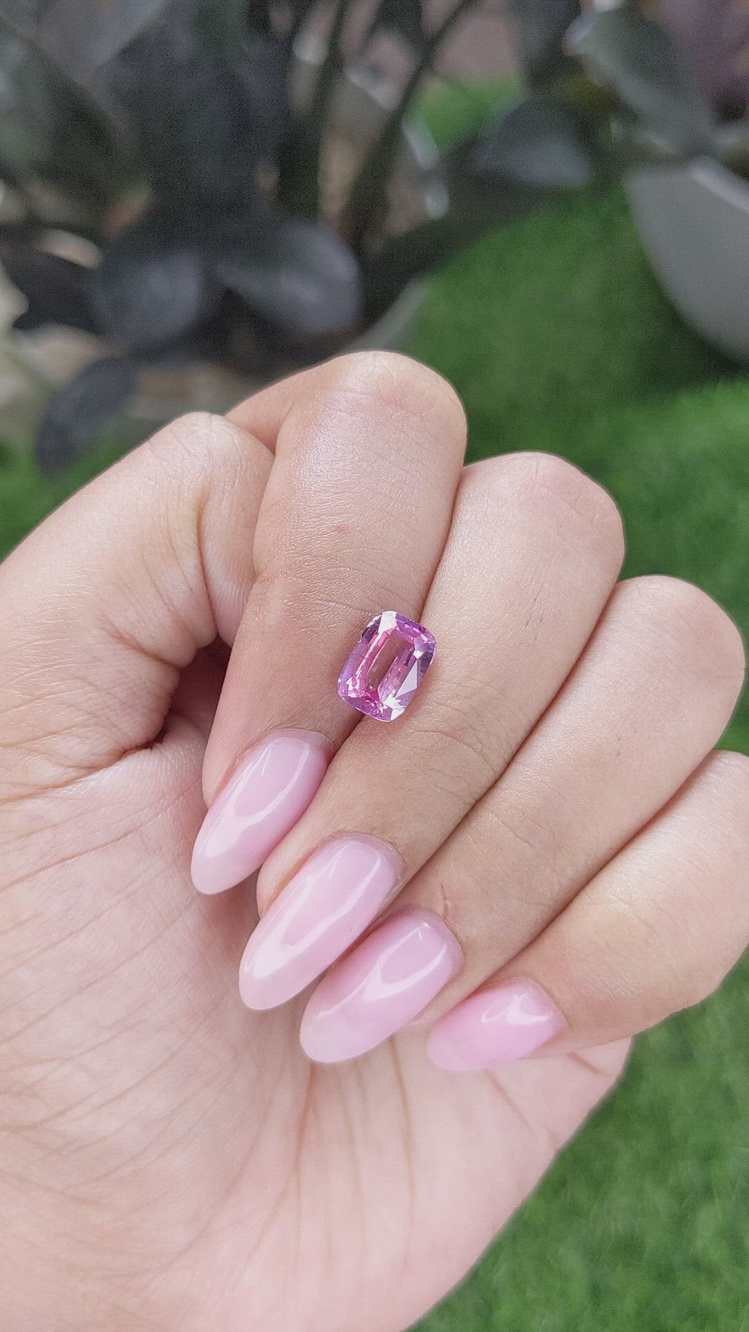 2.56 Ct. Pink Sapphire from Madagascar Size Video