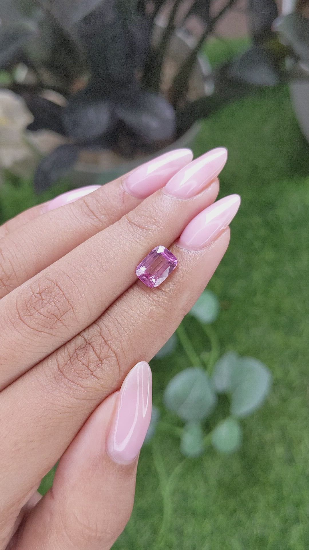 2.56 Ct. Pink Sapphire from Madagascar Size Video