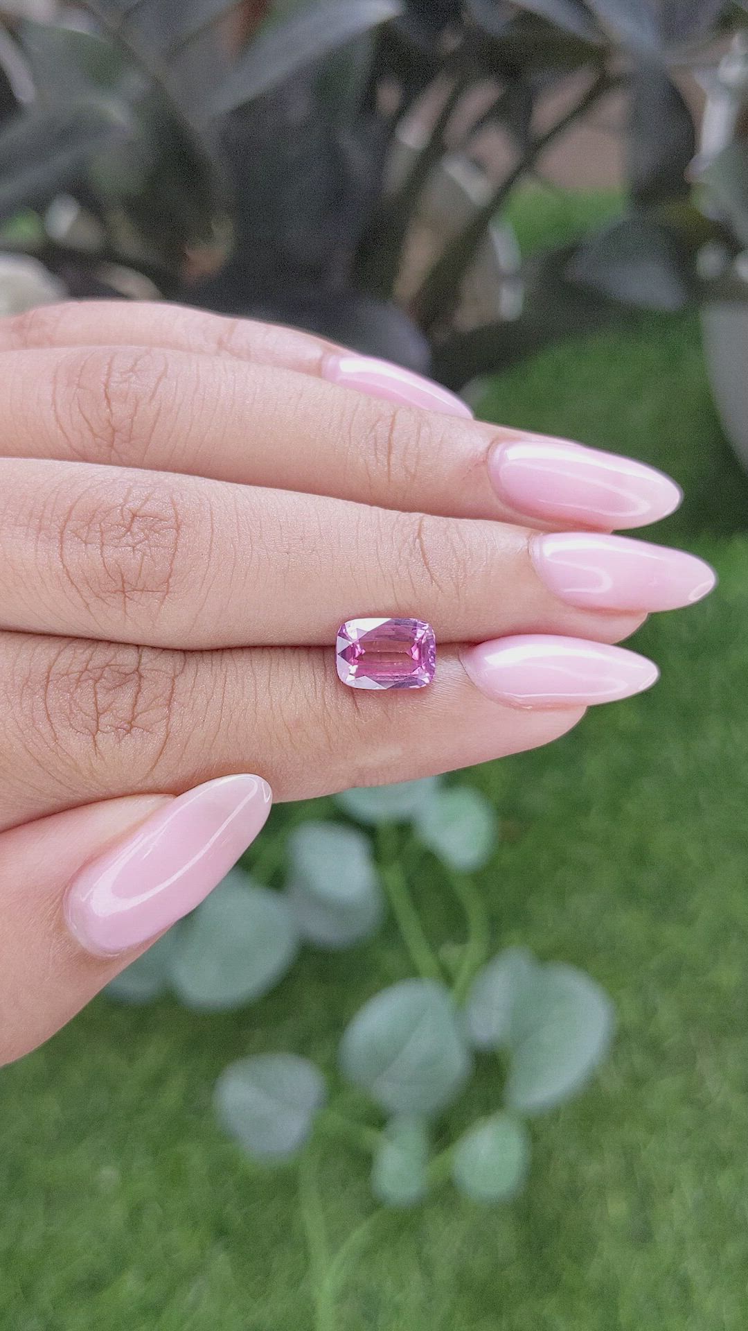 2.56 Ct. Pink Sapphire from Madagascar Size Video