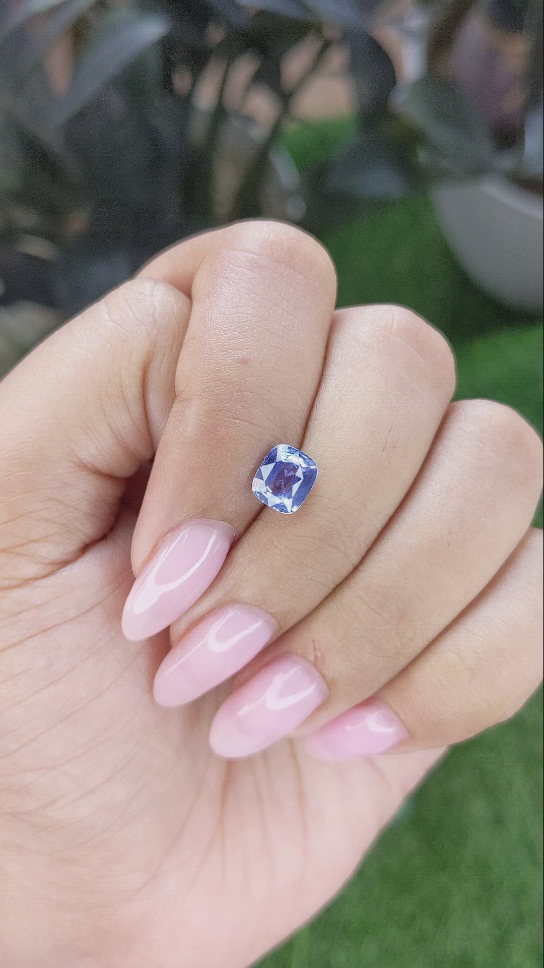 1.60 Ct. Blue Sapphire from Madagascar Size Video