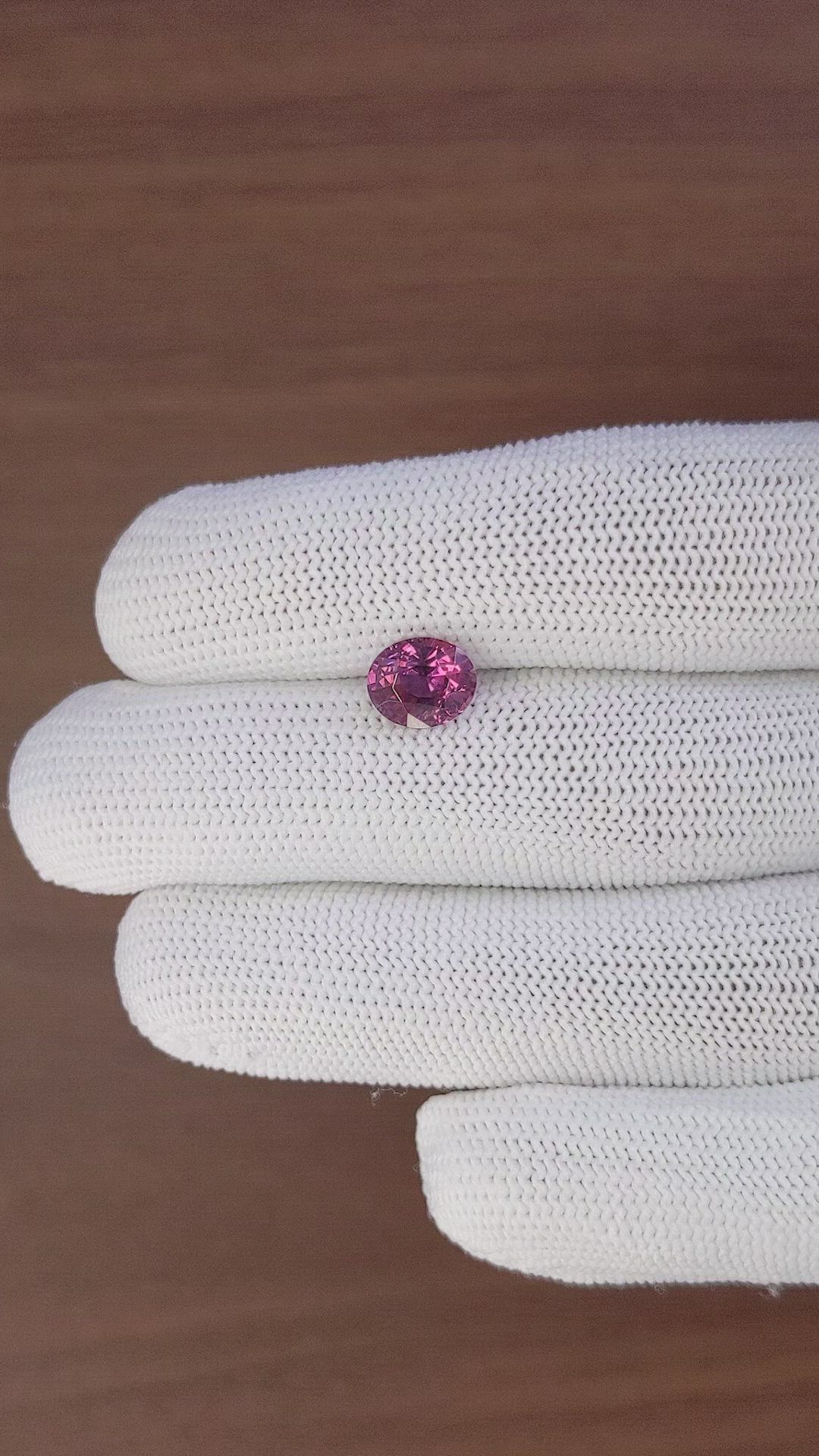 2.52 Ct. Purplish Pink Sapphire from Madagascar Size Video