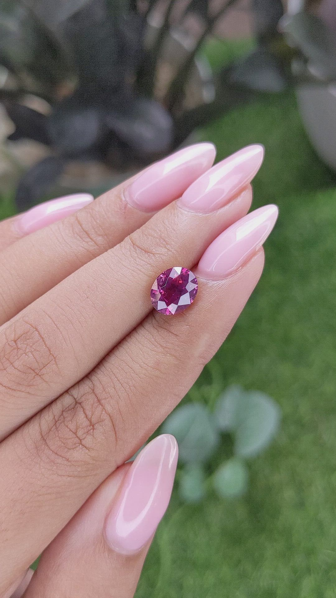 2.52 Ct. Purplish Pink Sapphire from Madagascar Size Video