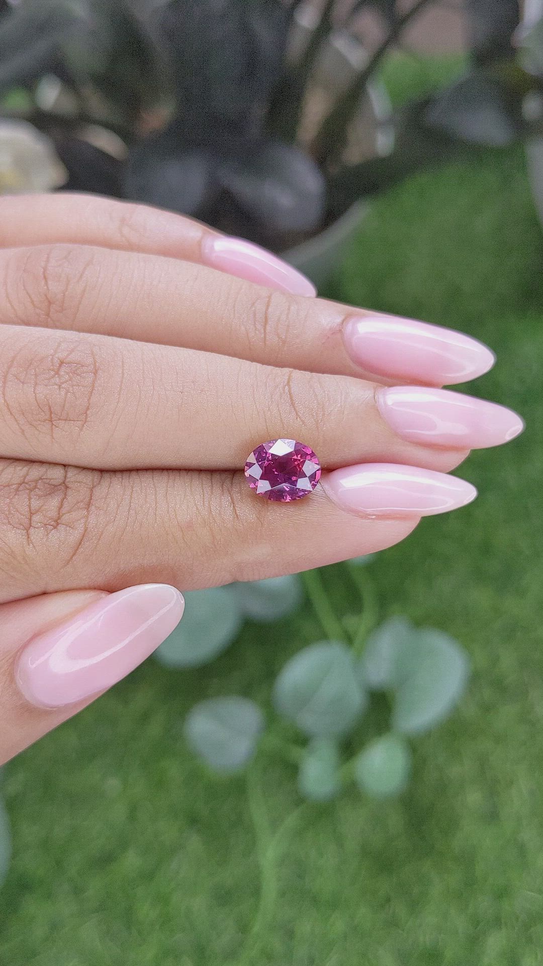 2.52 Ct. Purplish Pink Sapphire from Madagascar Size Video