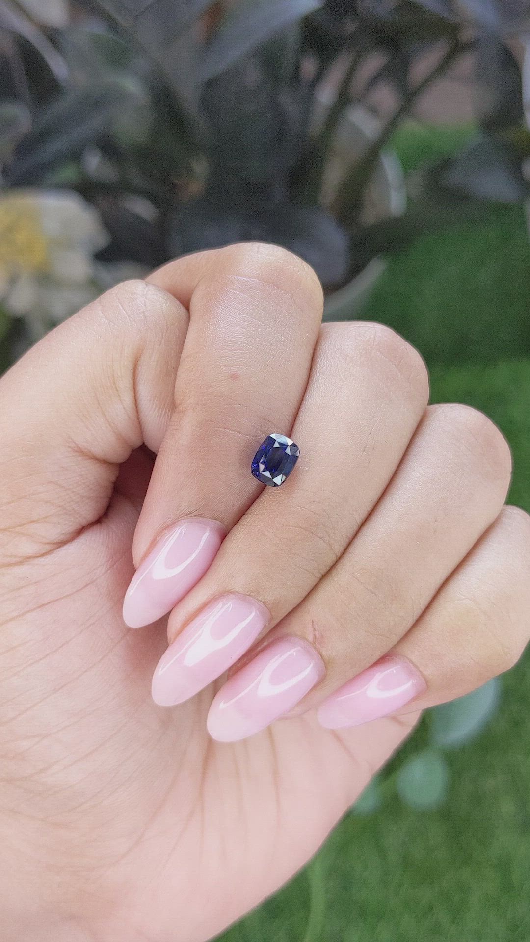 1.59 Ct. Blue Sapphire from Madagascar Size Video
