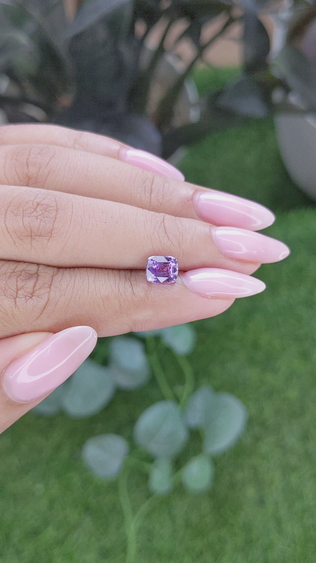 1.53 Ct. Purple Sapphire from Madagascar Size Video