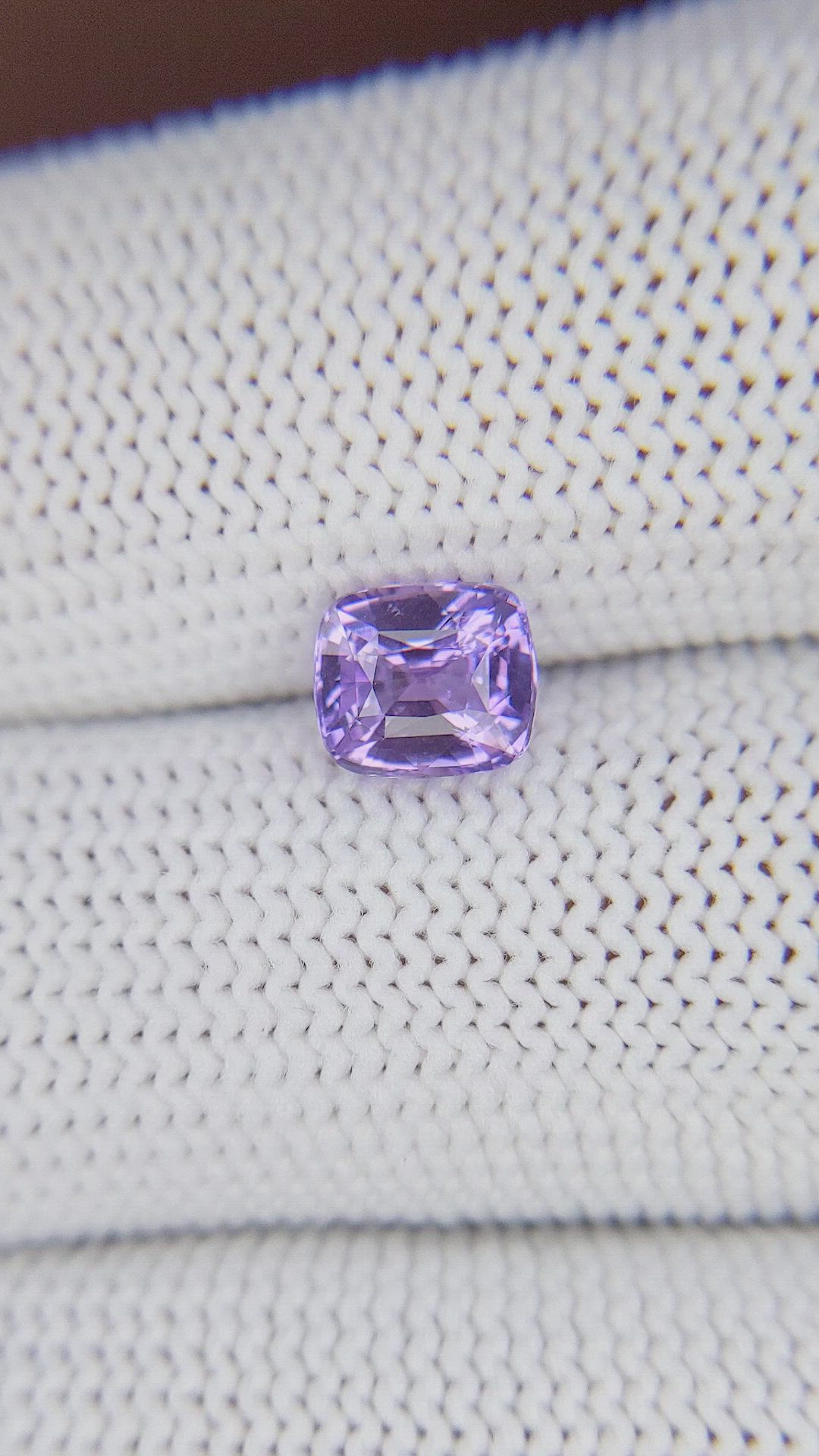1.53 Ct. Purple Sapphire from Madagascar Size Video