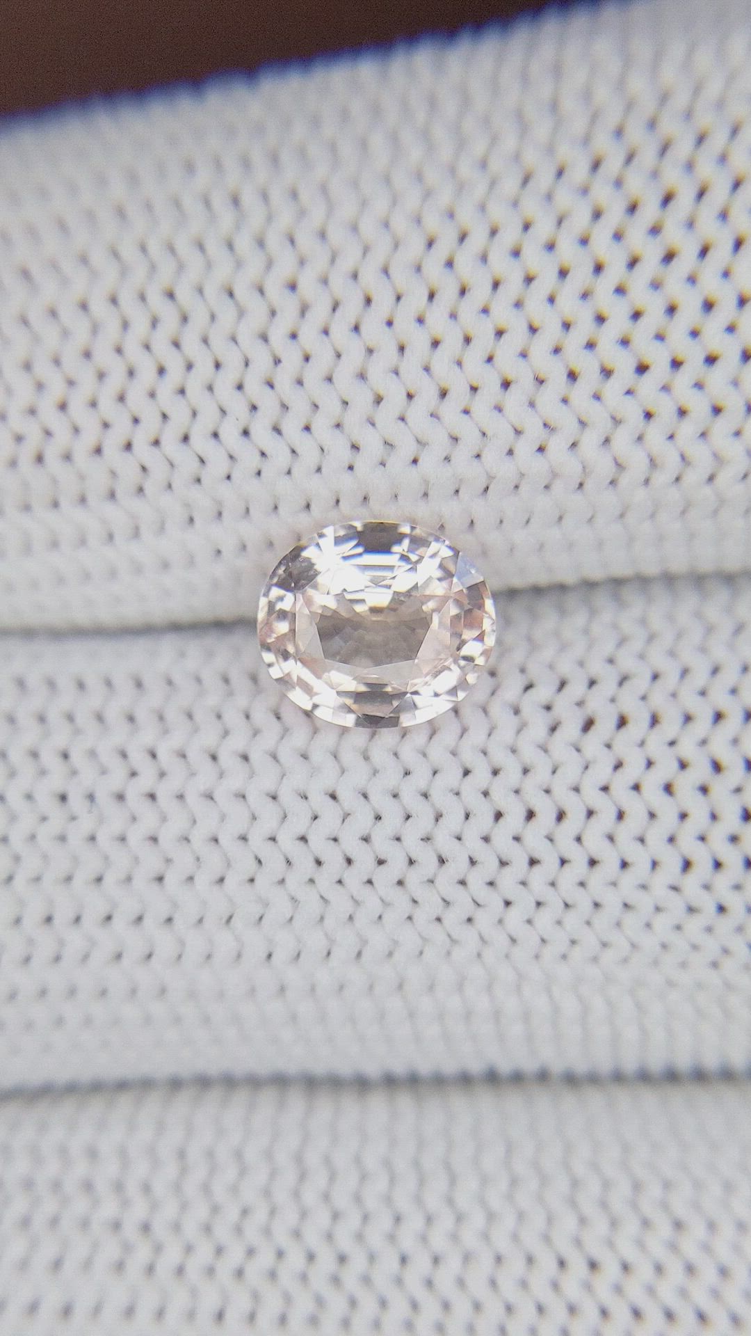 1.73 Ct. Peach Sapphire from Madagascar Size Video