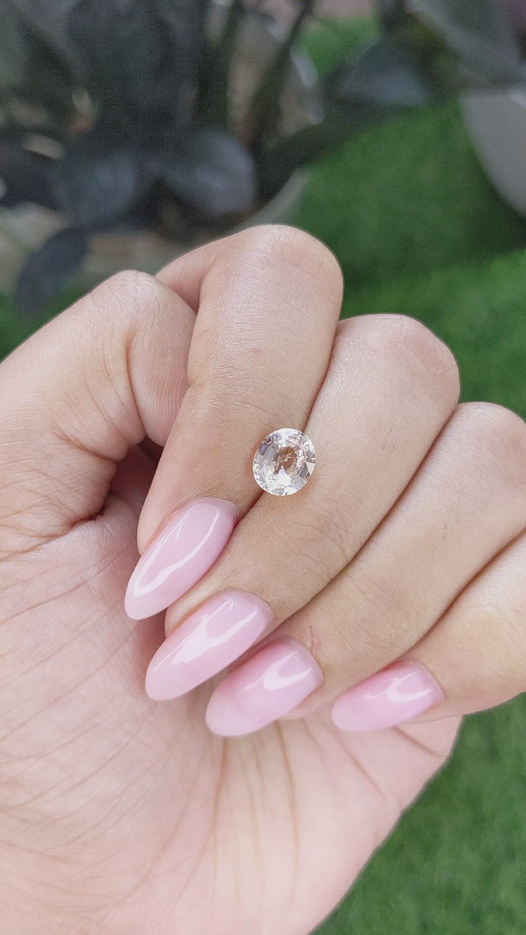 1.73 Ct. Peach Sapphire from Madagascar Size Video