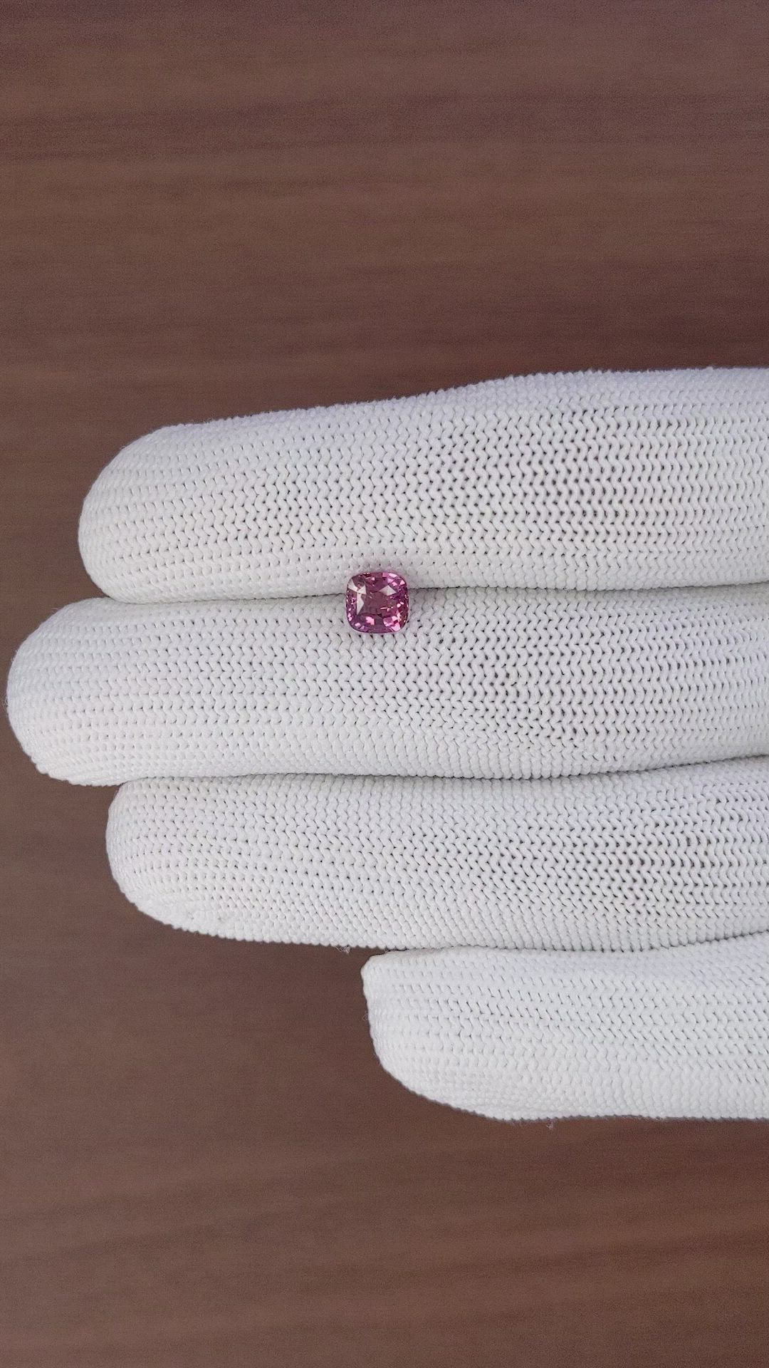 1.39 Ct. Purplish Pink Sapphire from Madagascar Size Video