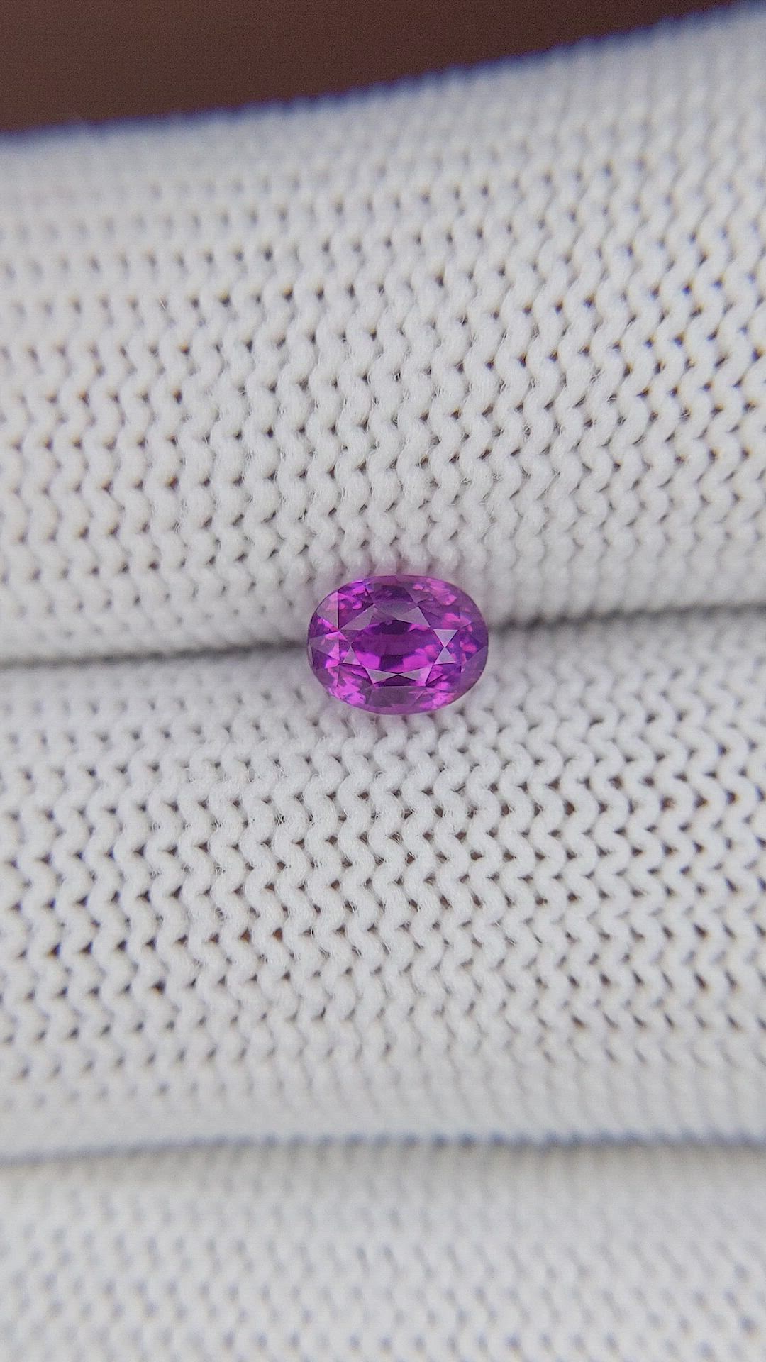 1.05 Ct. Pinkish Purple Sapphire from Tanzania Size Video
