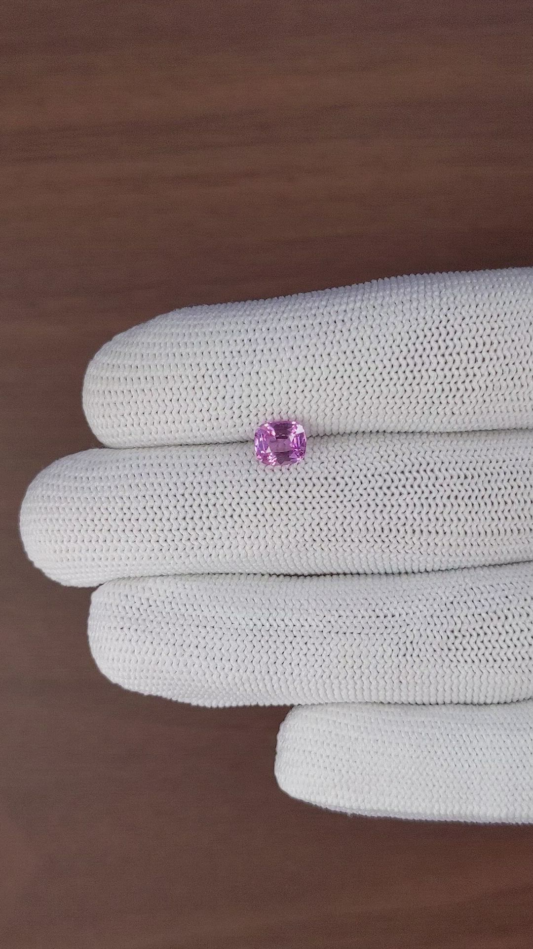 1.31 Ct. Purplish Pink Sapphire from Tanzania Size Video