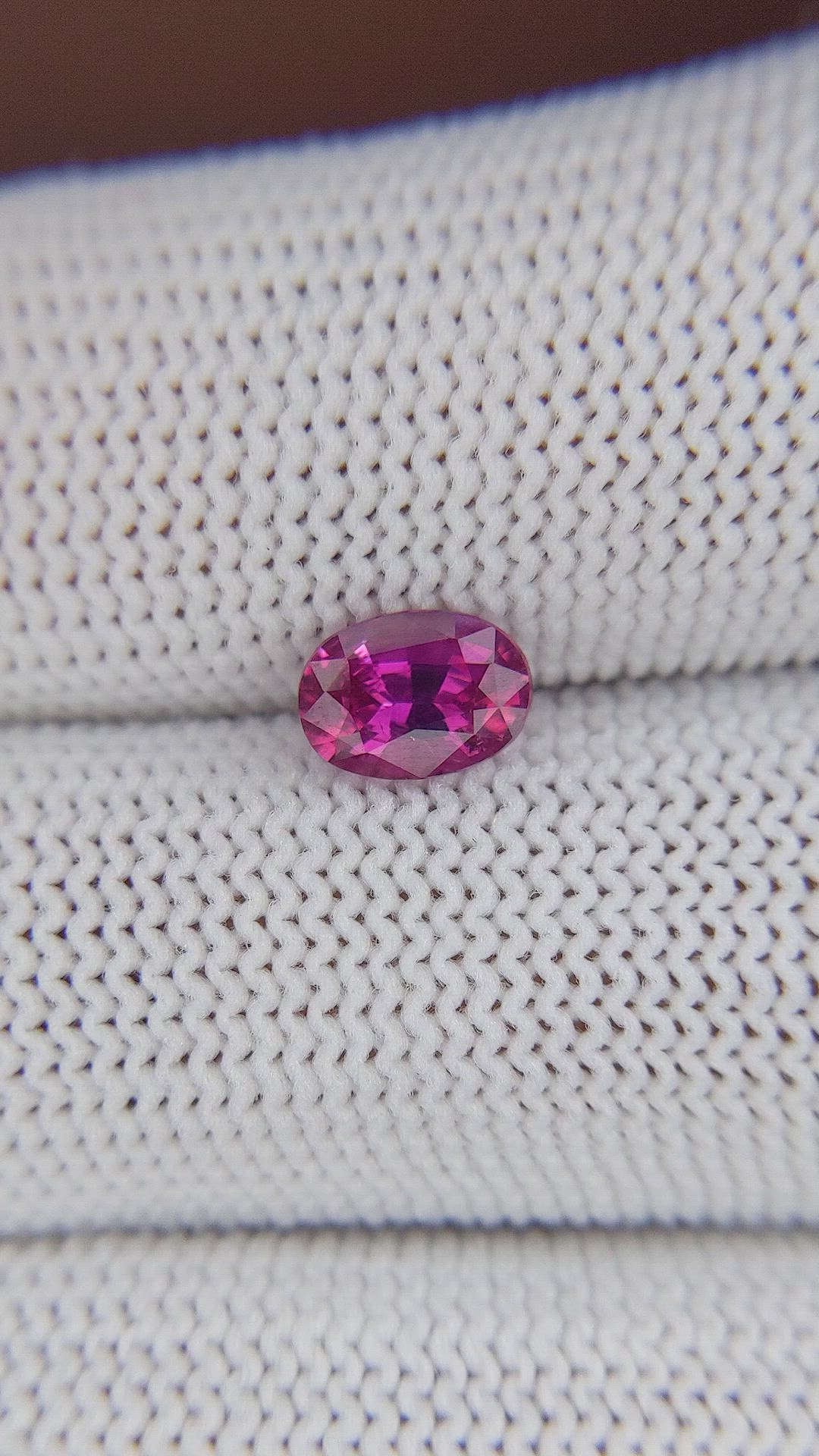 1.11 Ct. Purplish Pink Sapphire from Tanzania Size Video