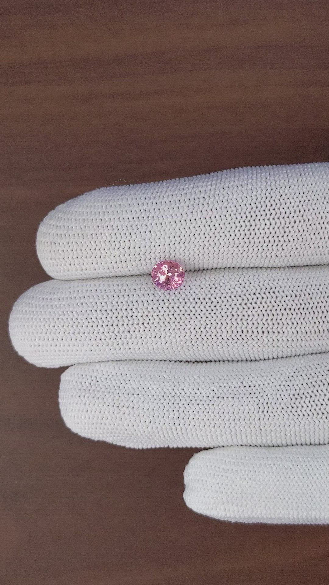 1.15 Ct. Purplish Pink Sapphire from Tanzania Size Video