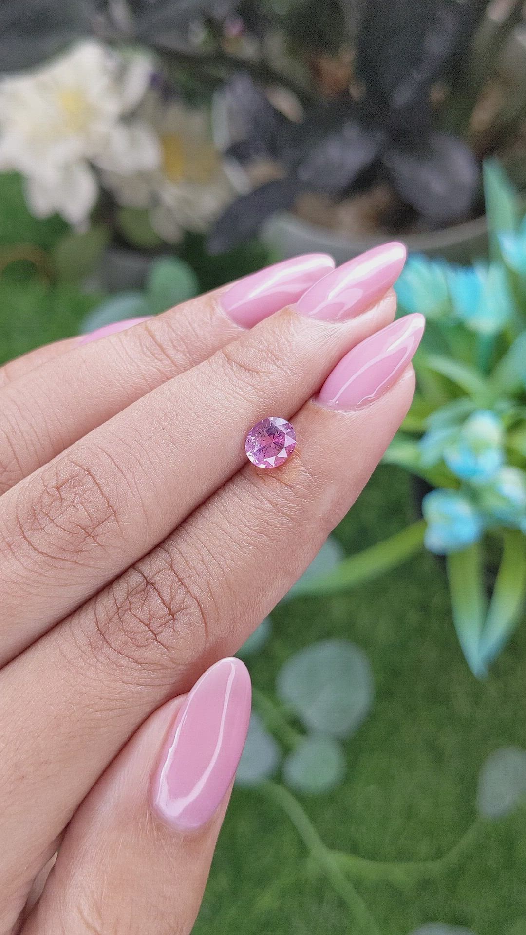 1.15 Ct. Purplish Pink Sapphire from Tanzania Size Video