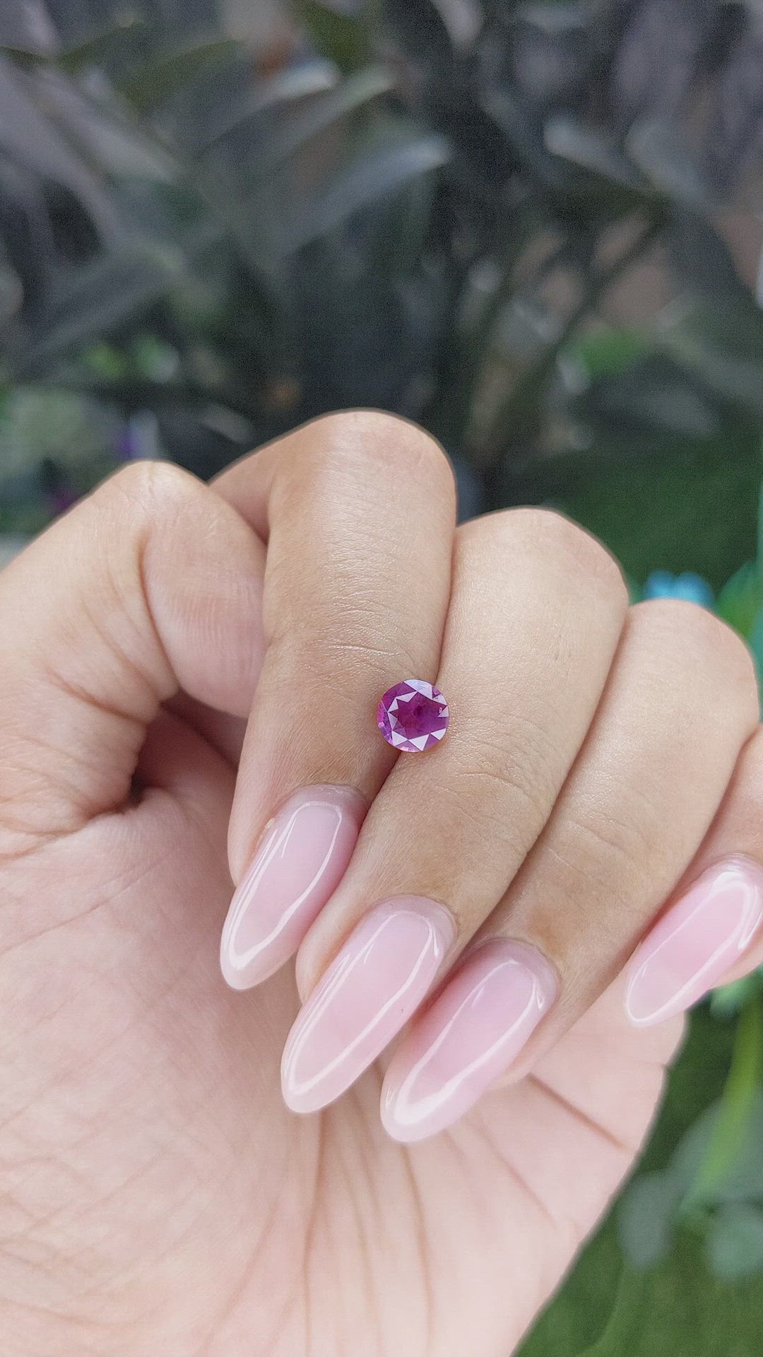 1.06 Ct. Purplish Pink Sapphire from Tanzania Size Video