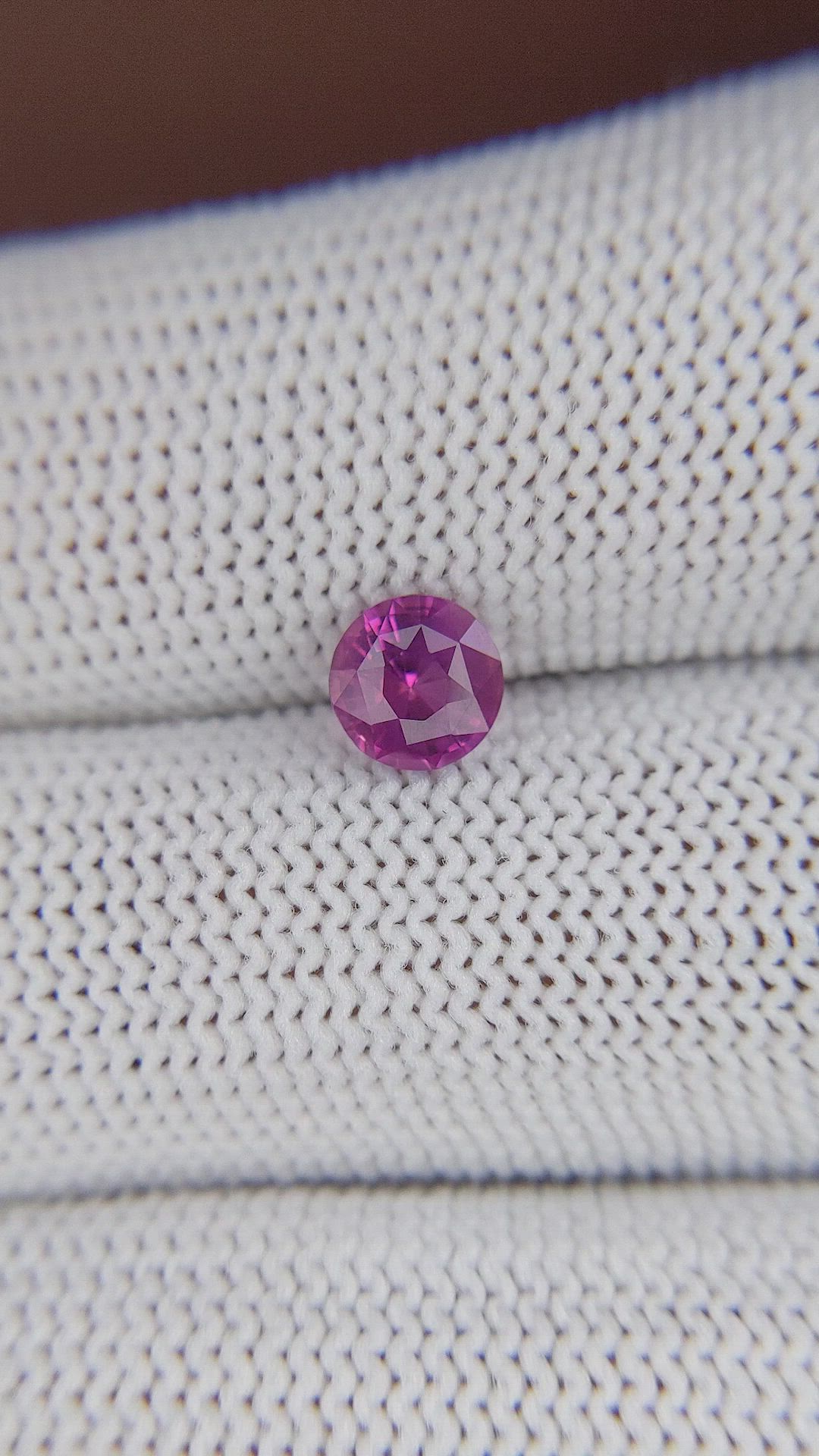 1.06 Ct. Purplish Pink Sapphire from Tanzania Size Video