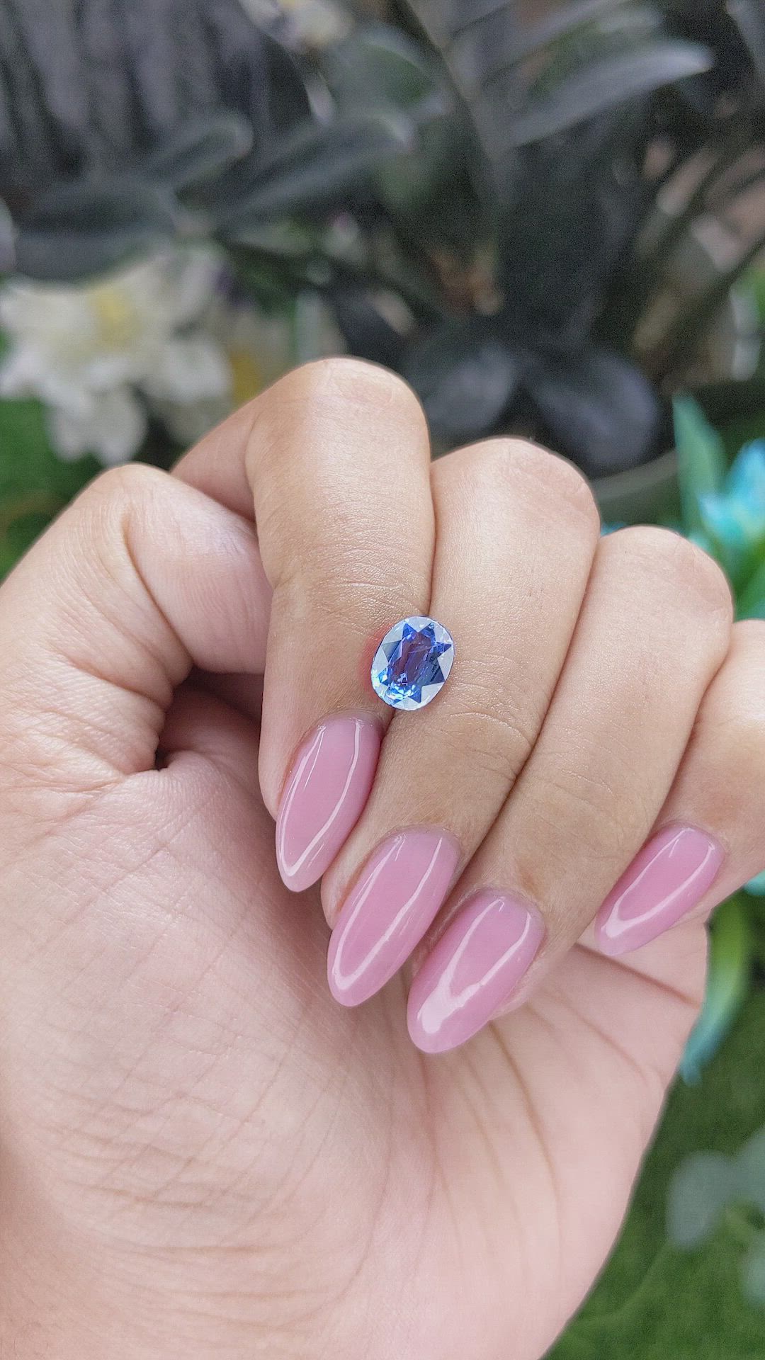2.06 Ct. Blue Sapphire from Tanzania Size Video