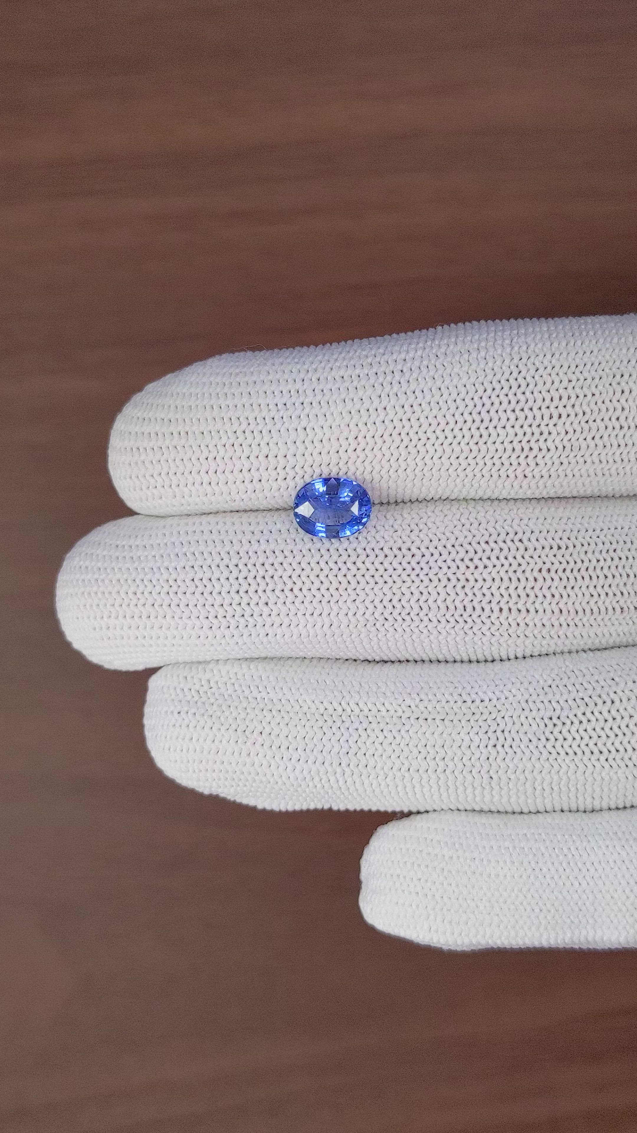 2.06 Ct. Blue Sapphire from Tanzania Size Video