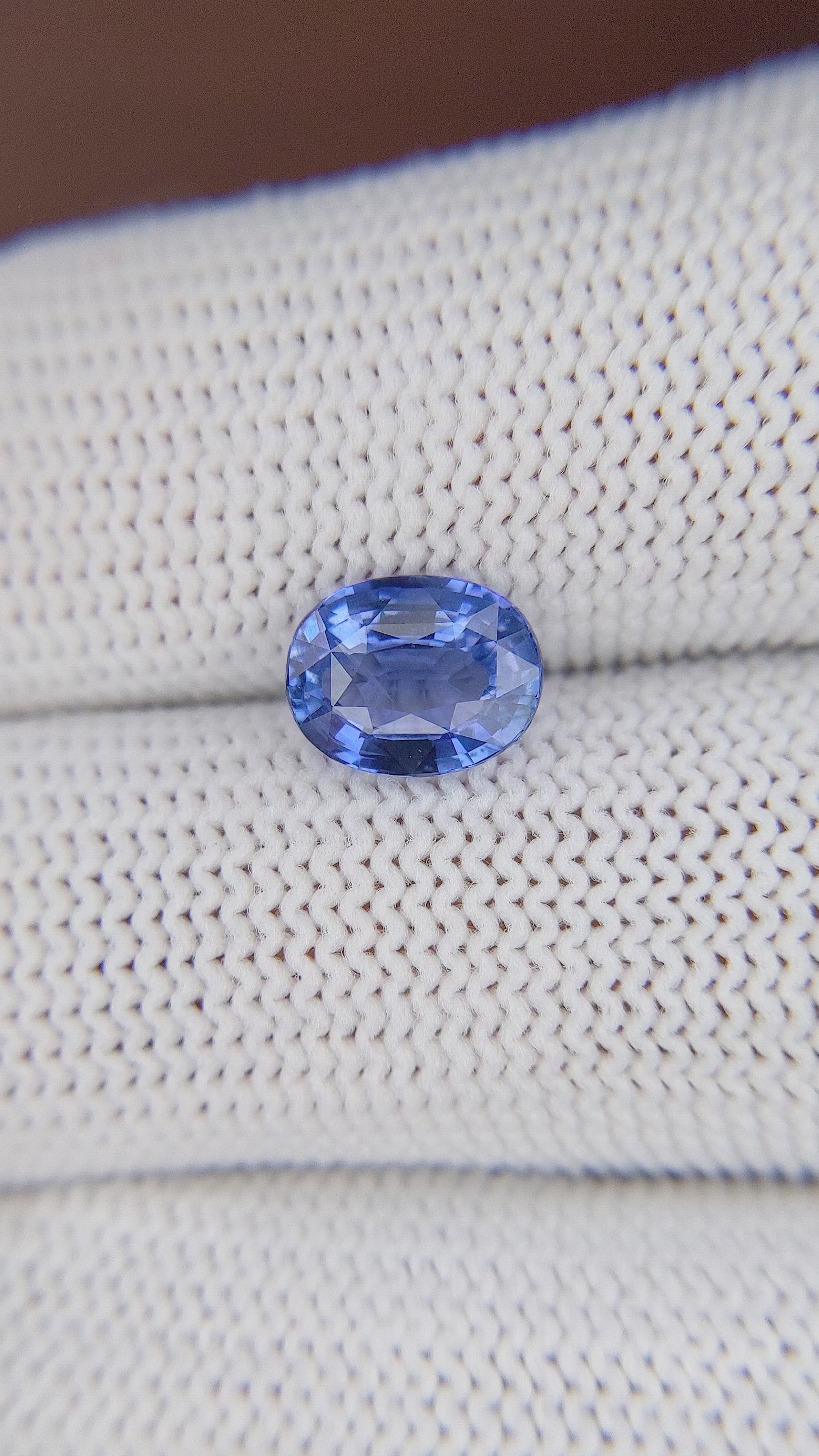 2.06 Ct. Blue Sapphire from Tanzania Size Video
