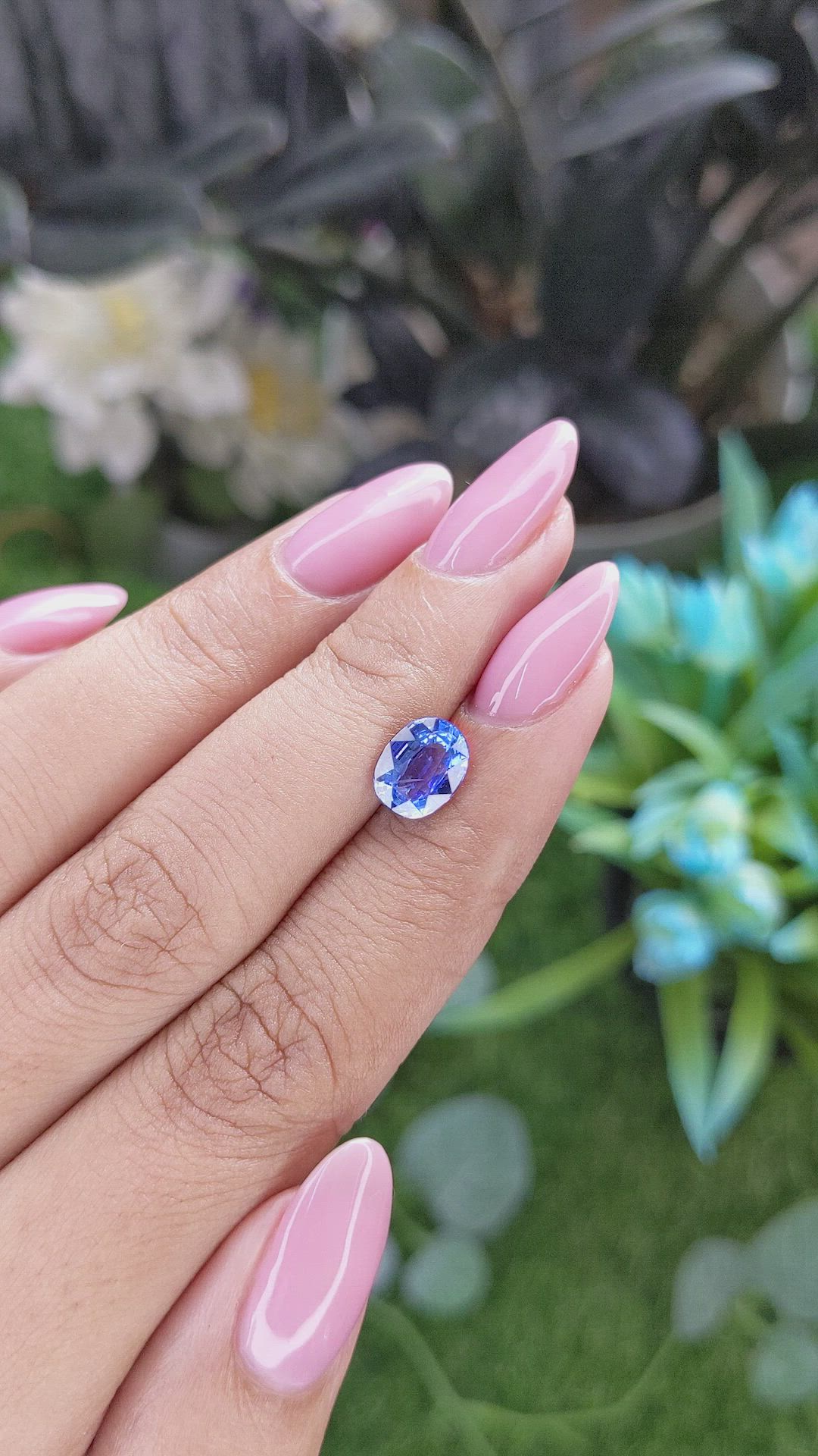 2.06 Ct. Blue Sapphire from Tanzania Size Video