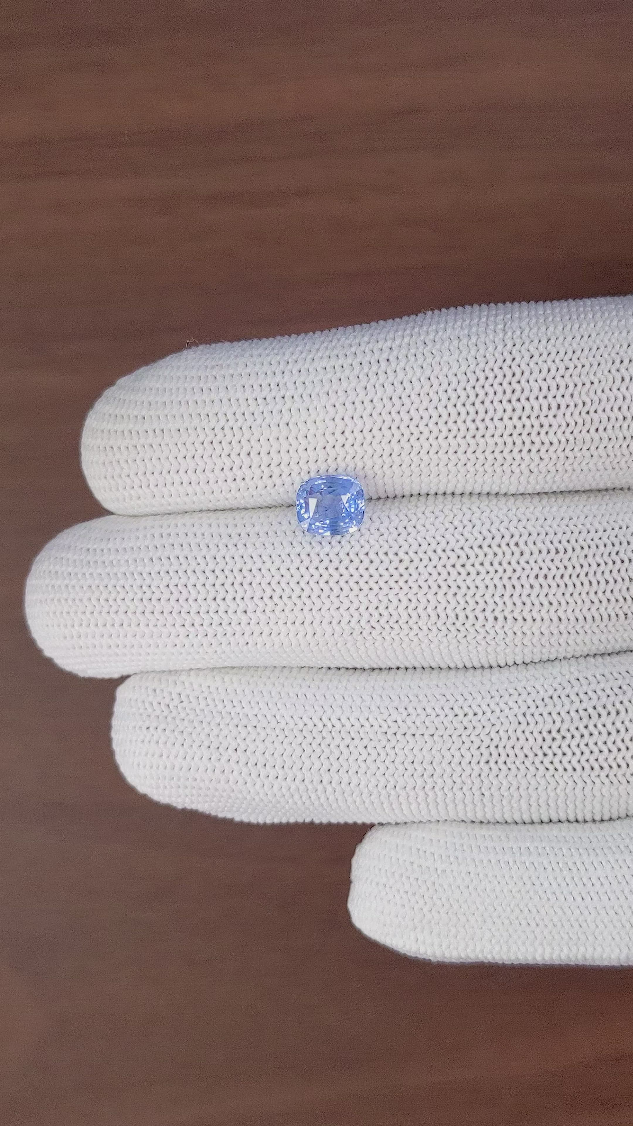 2.02 Ct. Blue Sapphire from Tanzania Size Video
