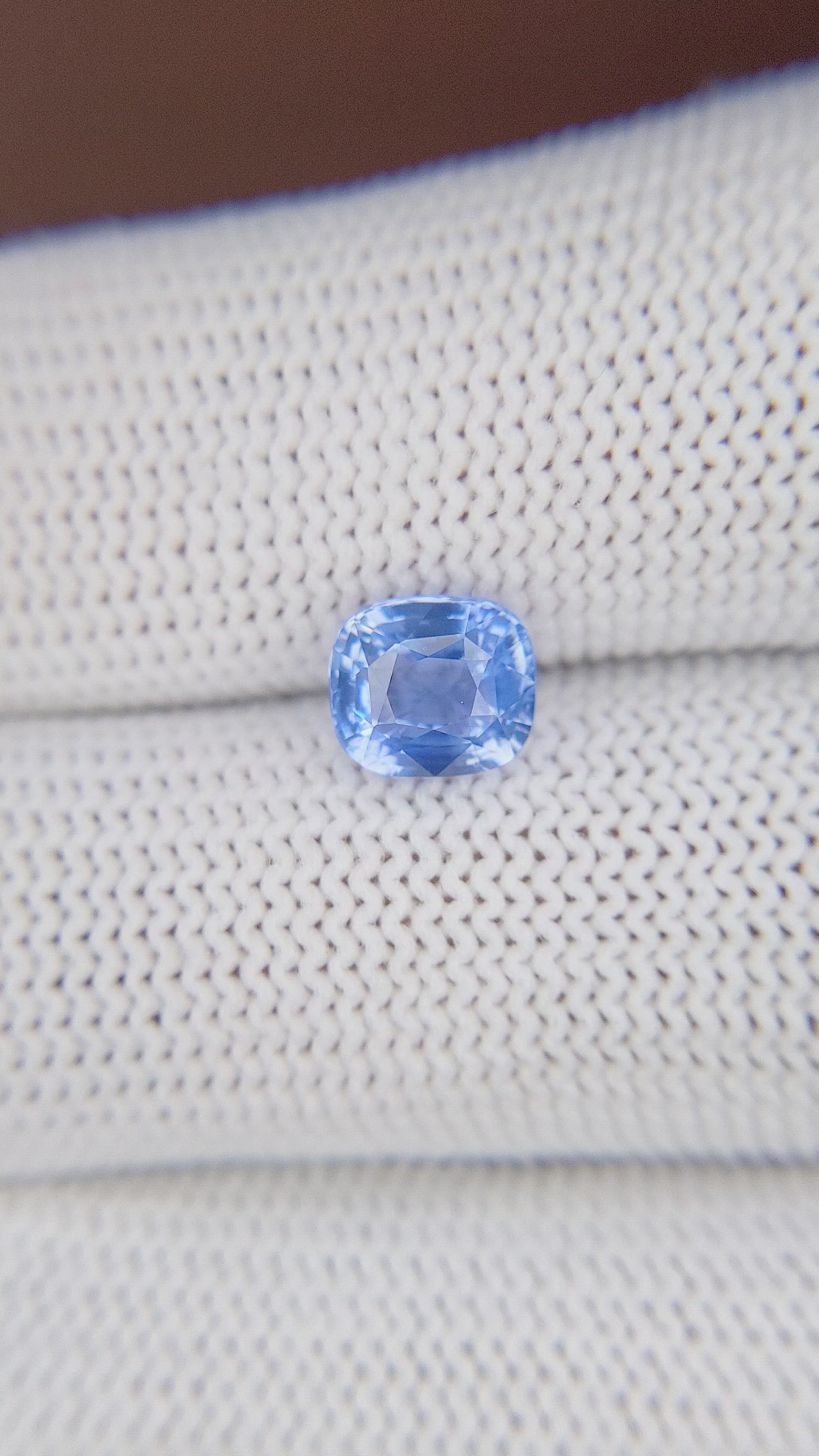 2.02 Ct. Blue Sapphire from Tanzania Size Video