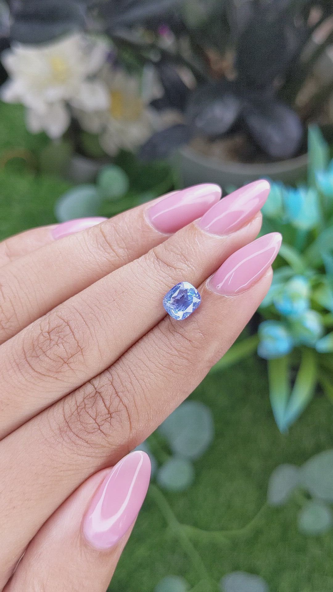 2.02 Ct. Blue Sapphire from Tanzania Size Video