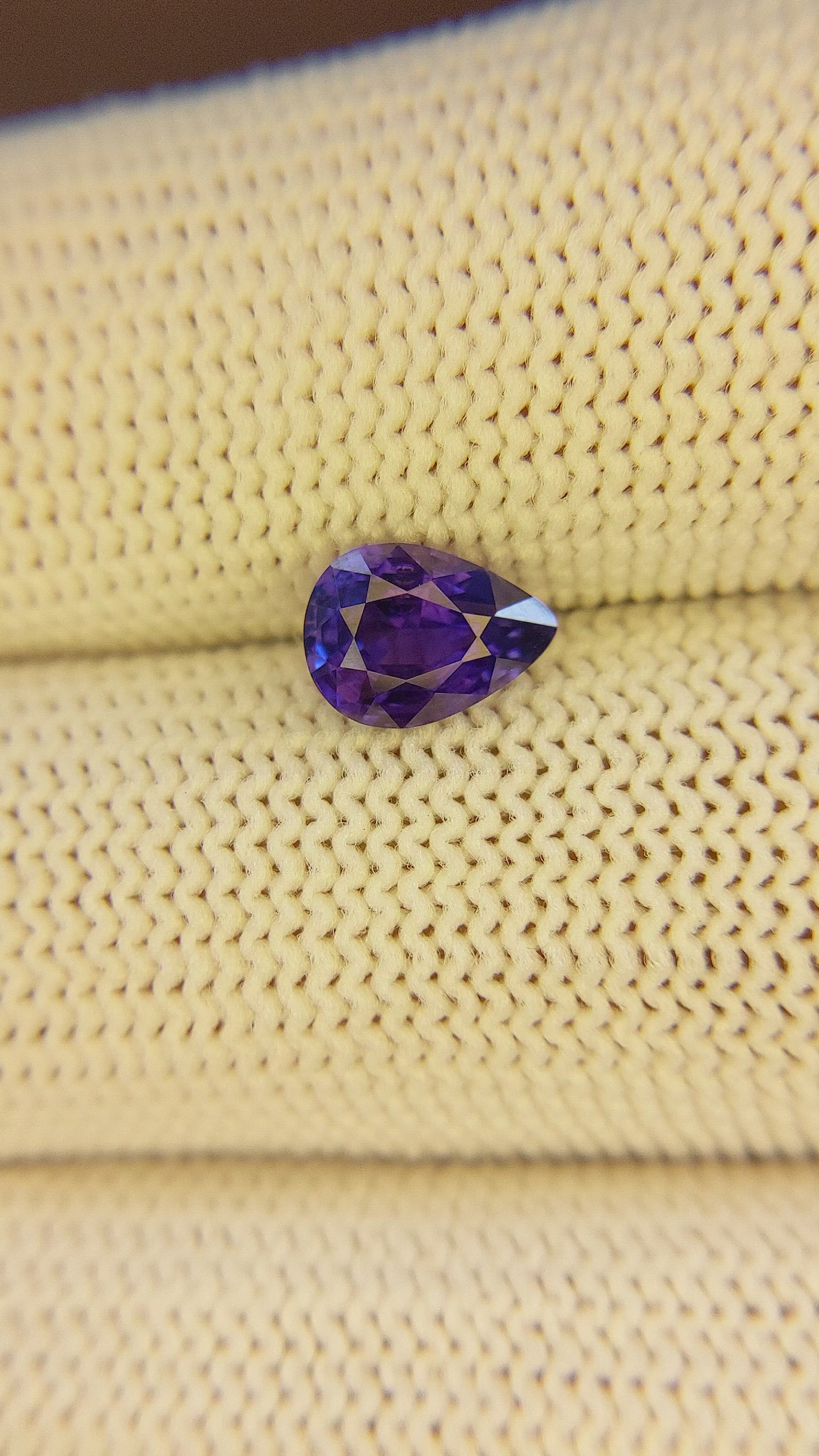 1.26 Ct. Color Change Sapphire from Tanzania Size Video