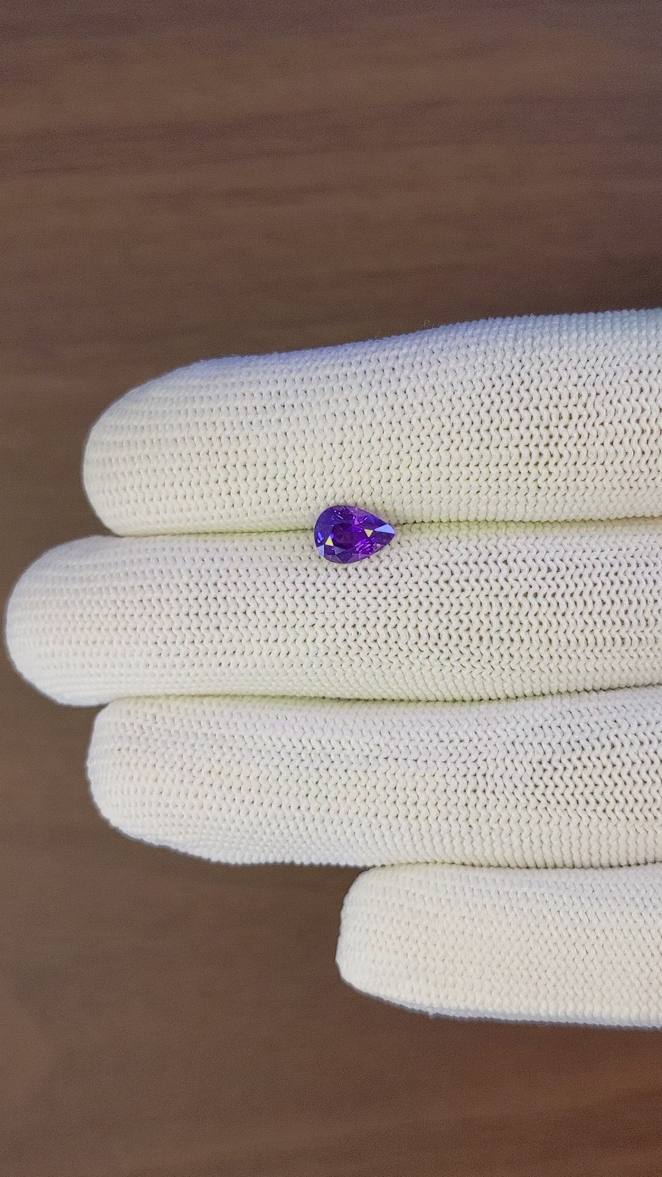 1.26 Ct. Color Change Sapphire from Tanzania Size Video