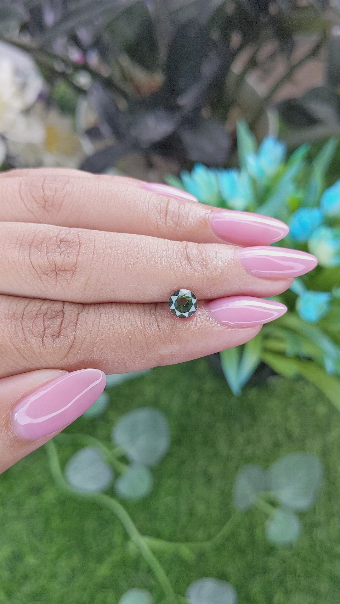 1.05 Ct. Green Sapphire from Tanzania Size Video