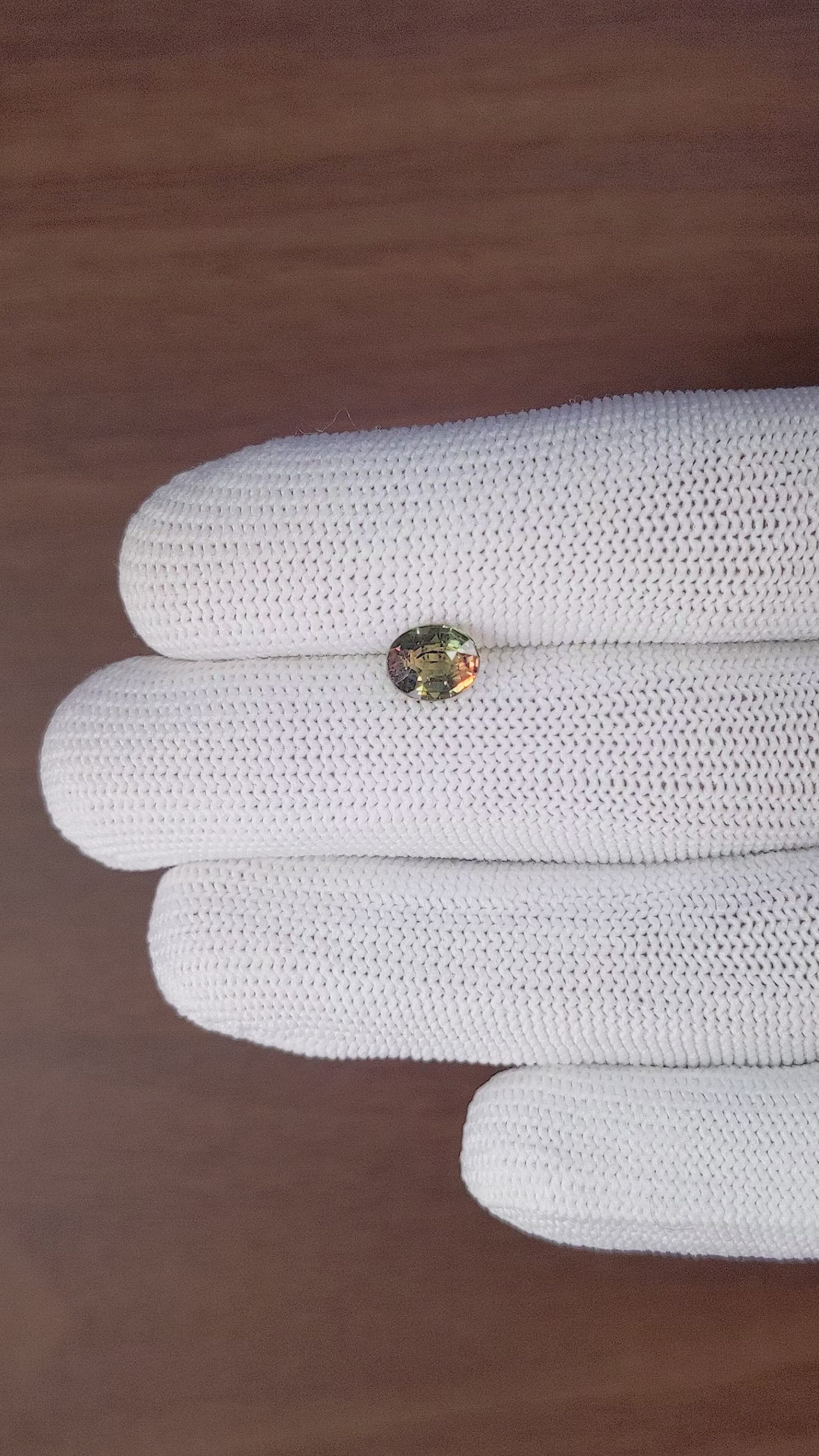1.57 Ct. Bi Color Sapphire from Tanzania Size Video