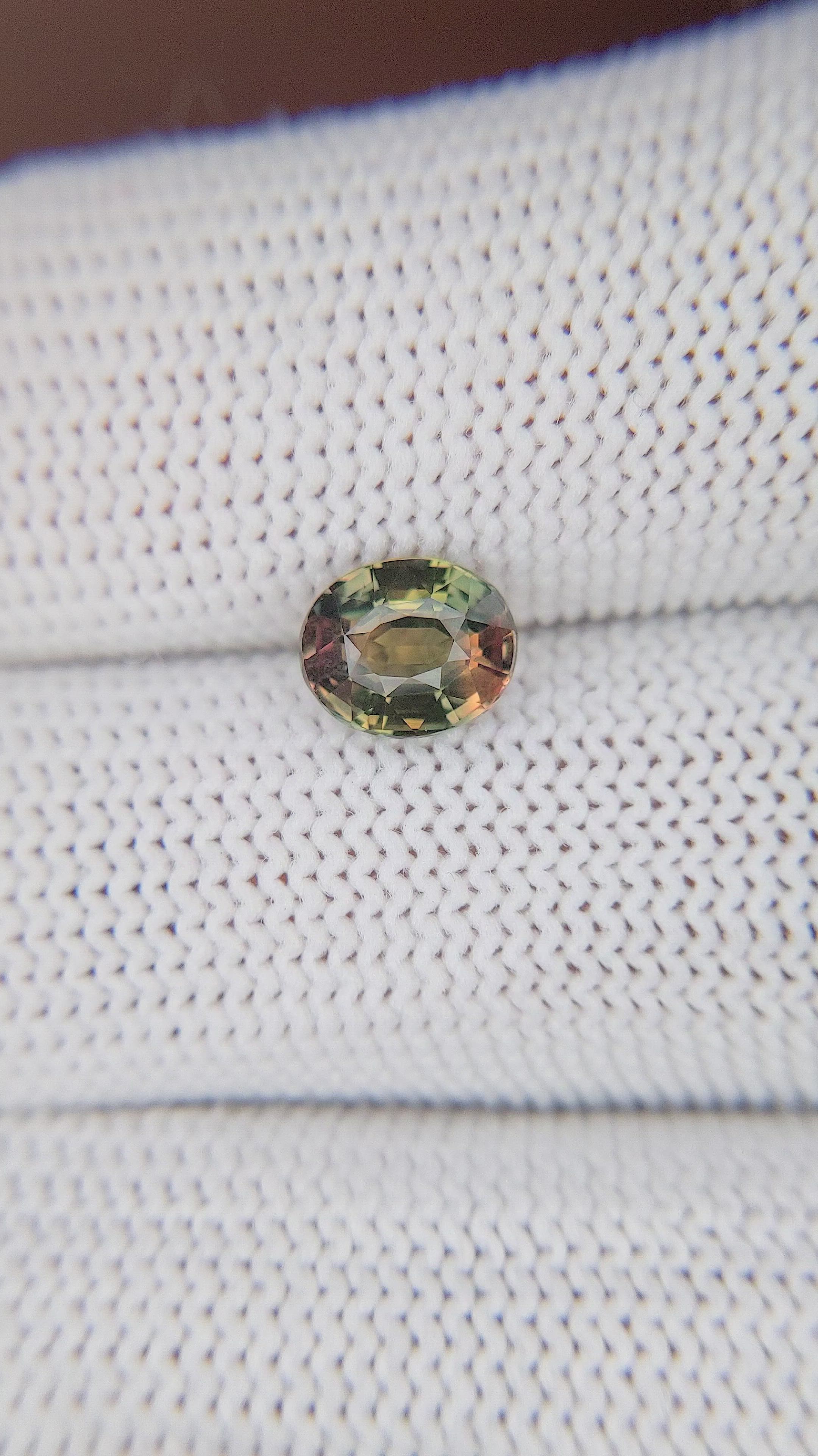 1.57 Ct. Bi Color Sapphire from Tanzania Size Video