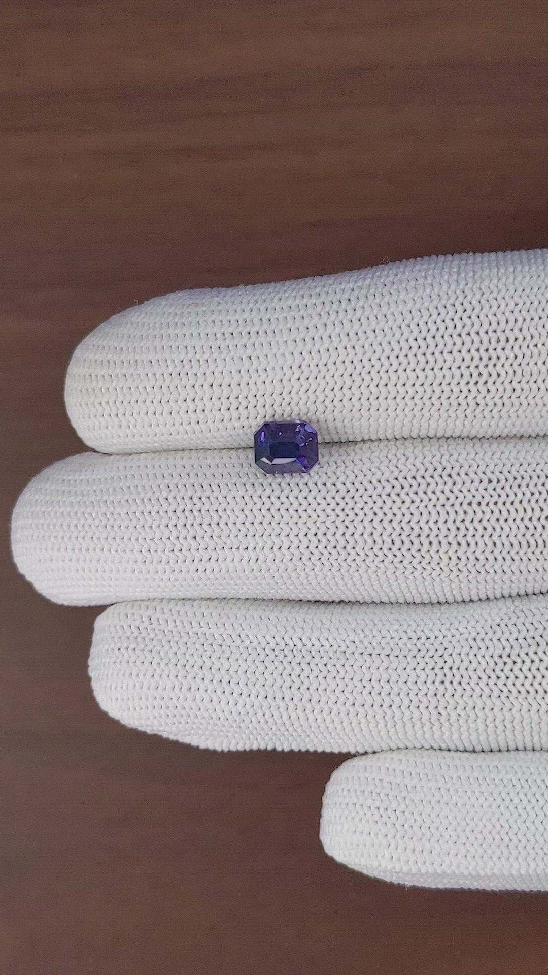 1.88 Ct. Purplish Blue Sapphire from Tanzania Size Video