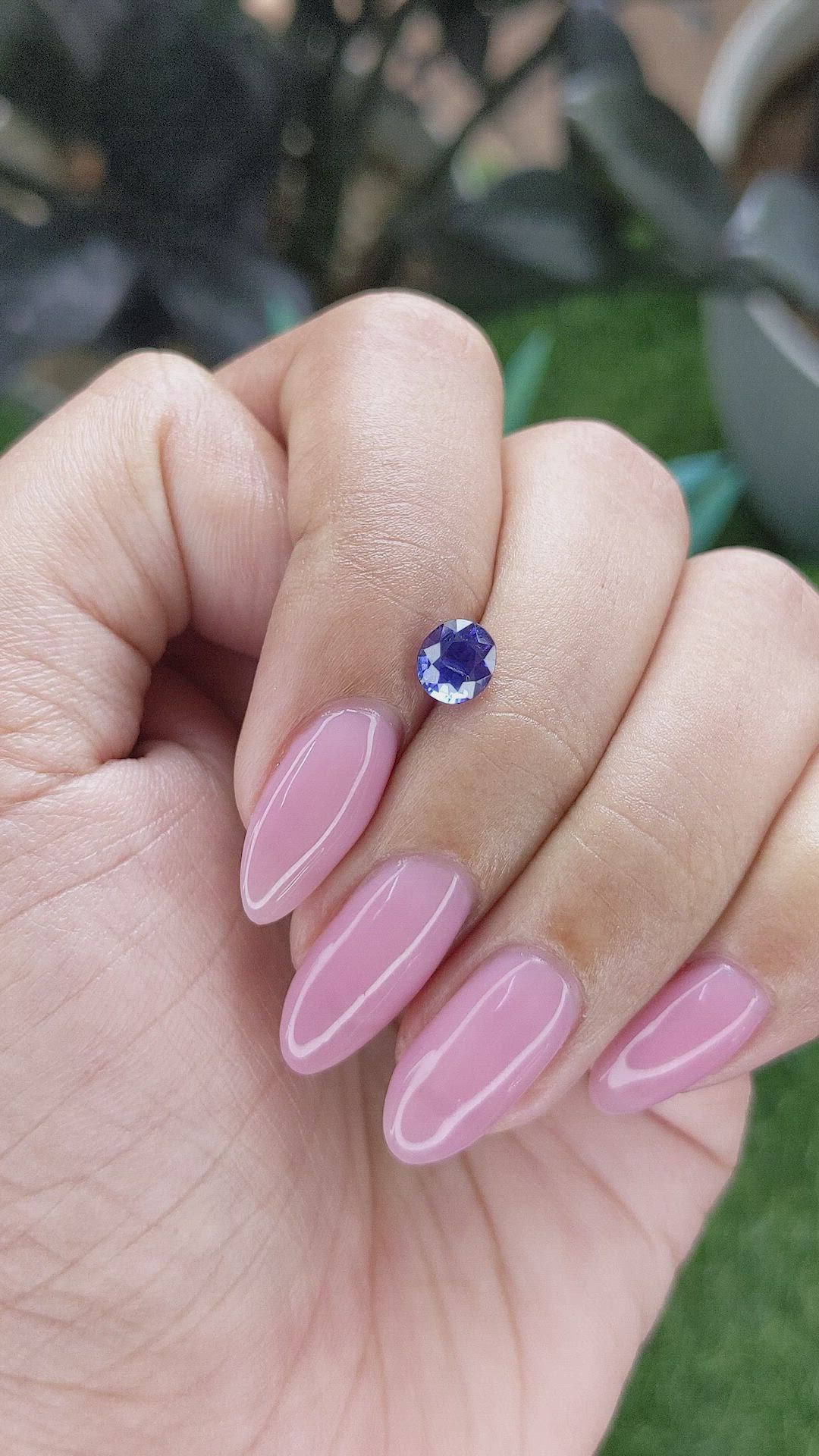 1.02 Ct. Color Change Sapphire from Tanzania Size Video
