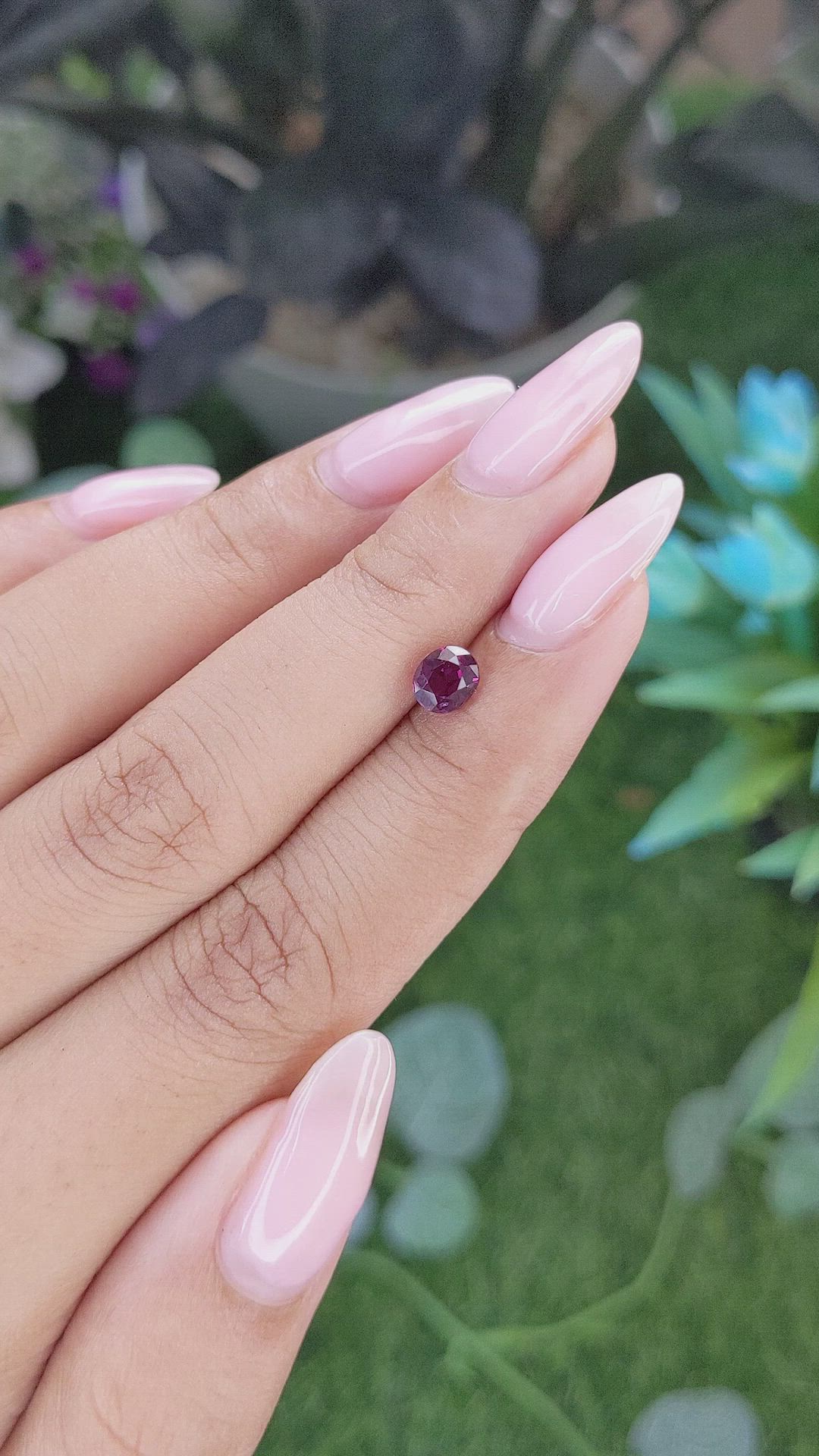 1.01 Ct. Purplish Pink Sapphire from Tanzania Size Video