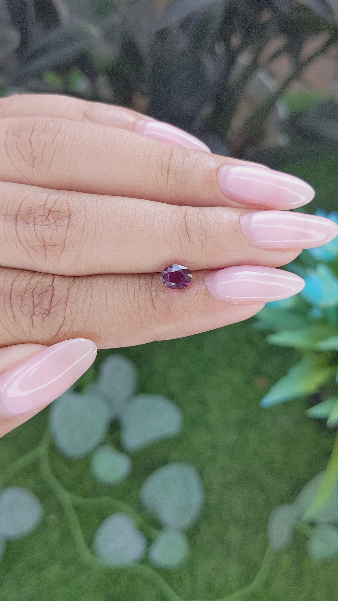 1.01 Ct. Purplish Pink Sapphire from Tanzania Size Video