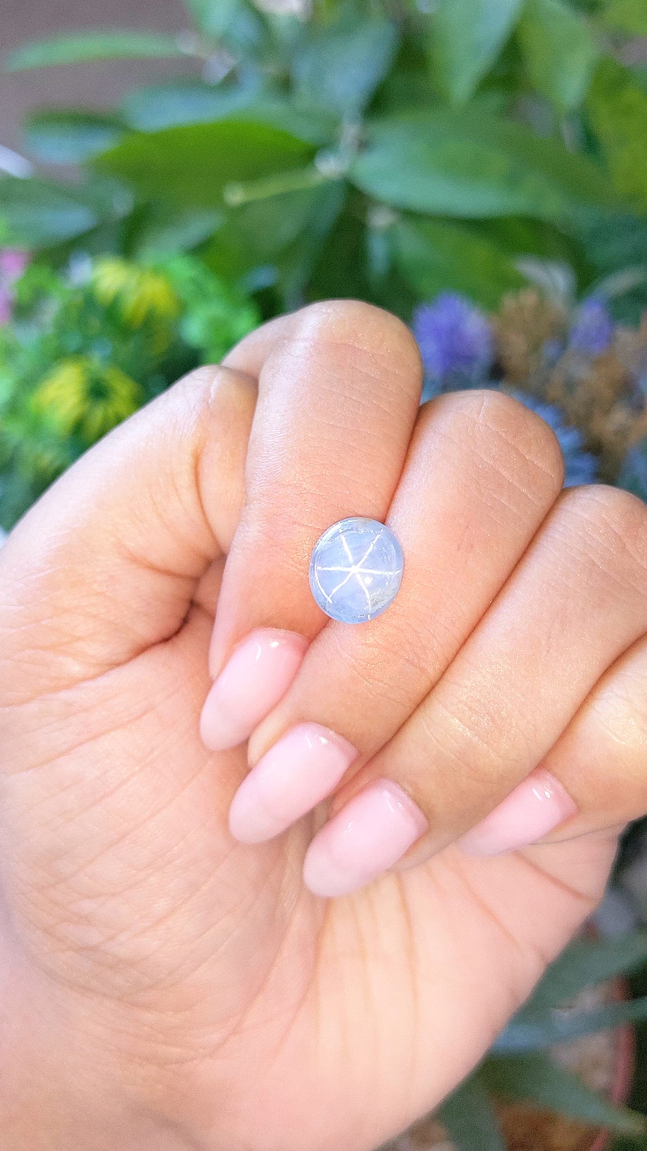 5.88 Ct. Blue Star Sapphire from Ceylon (Sri Lanka) Size Video